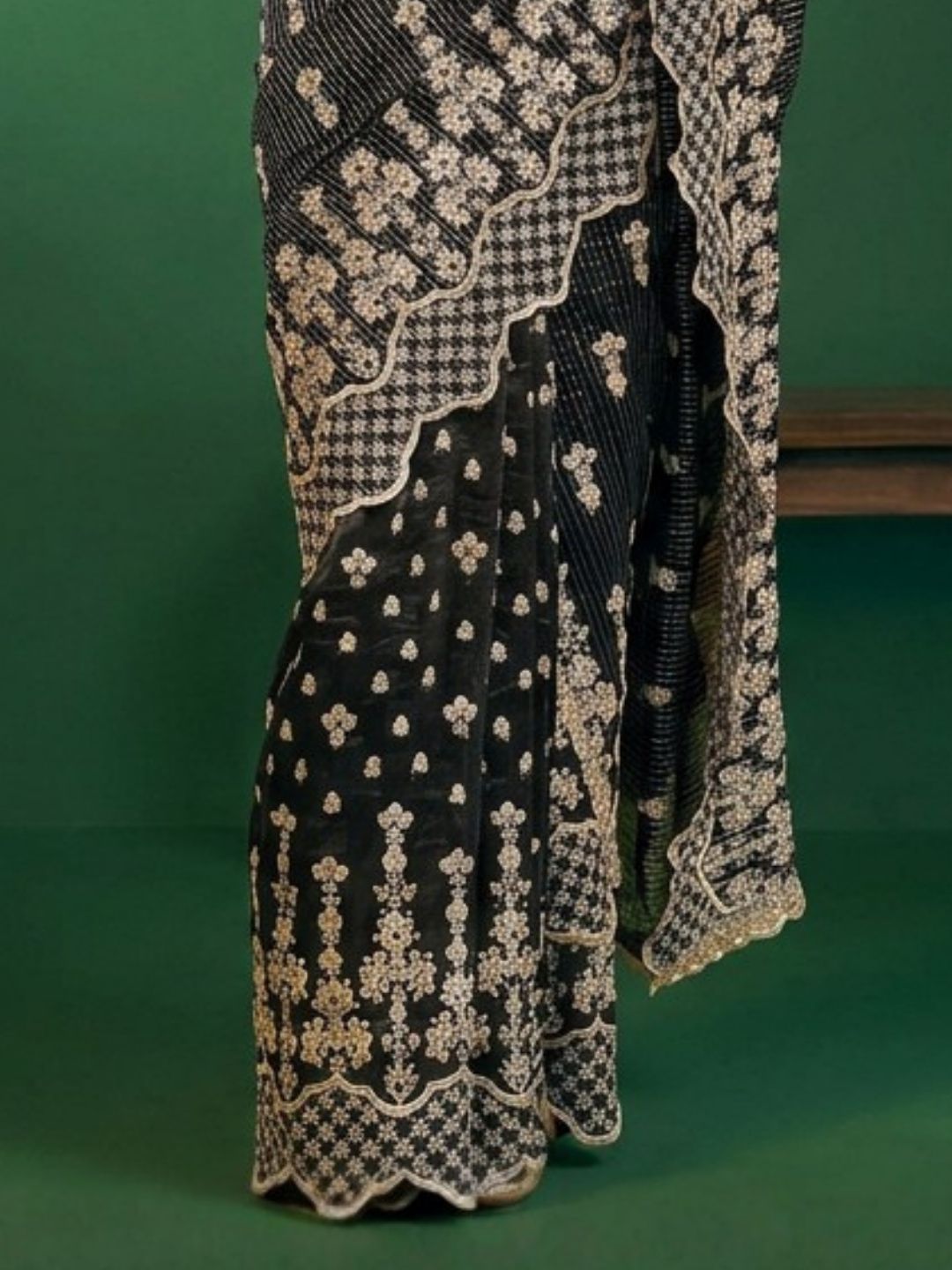 Khairiyat Banarsi + Royal Tissue Black Saree