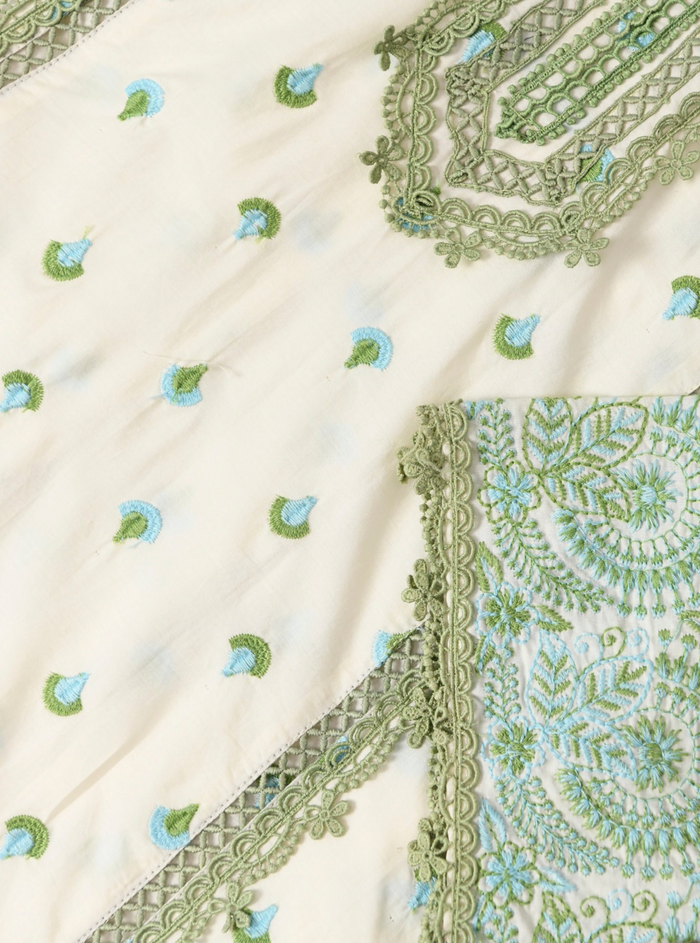 Mulmul Cotton Elsie Kurta Off White