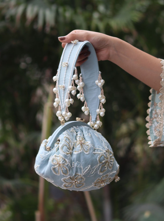 Mulmul Ziva Light Pink Soft Pouch
