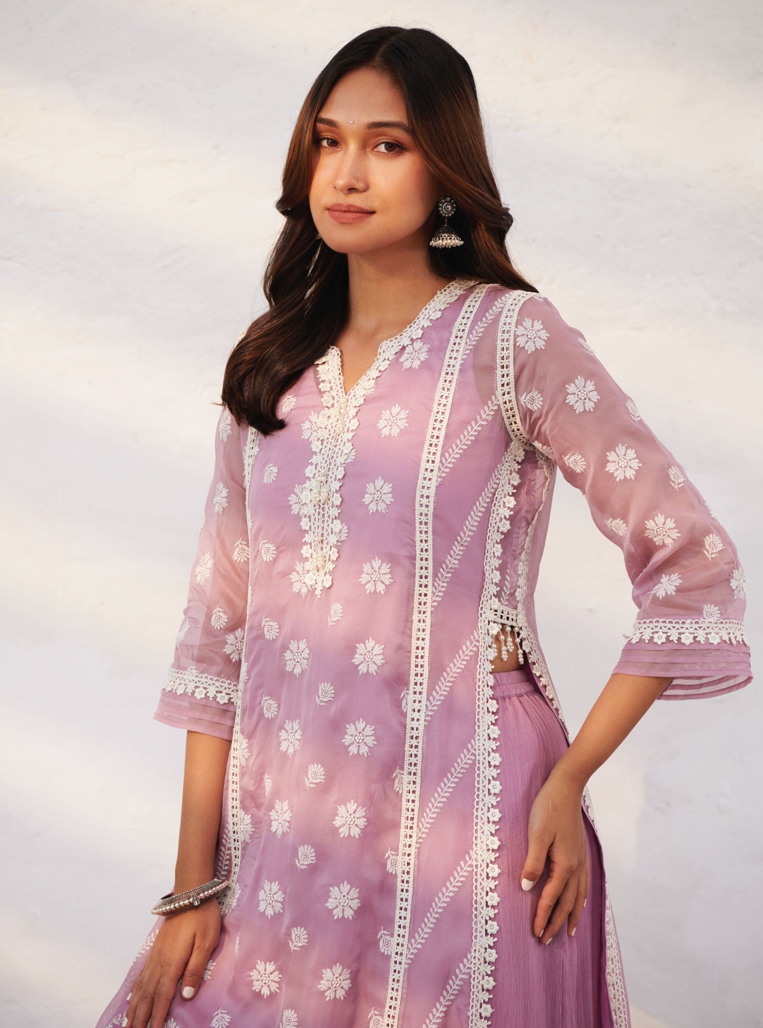 Mulmul Organza Armagh Kurta