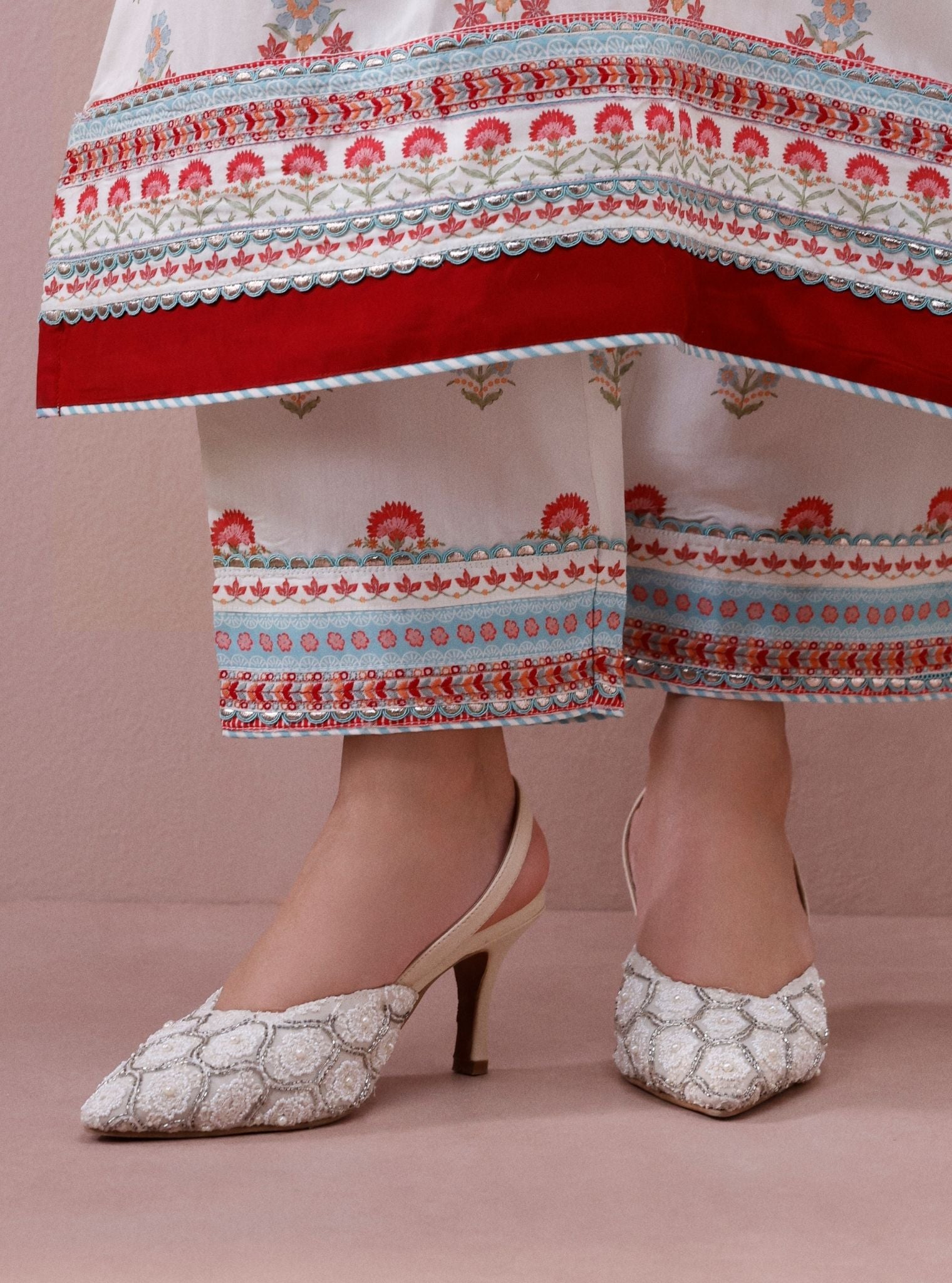 Valeria White Vegan Pointy Heel