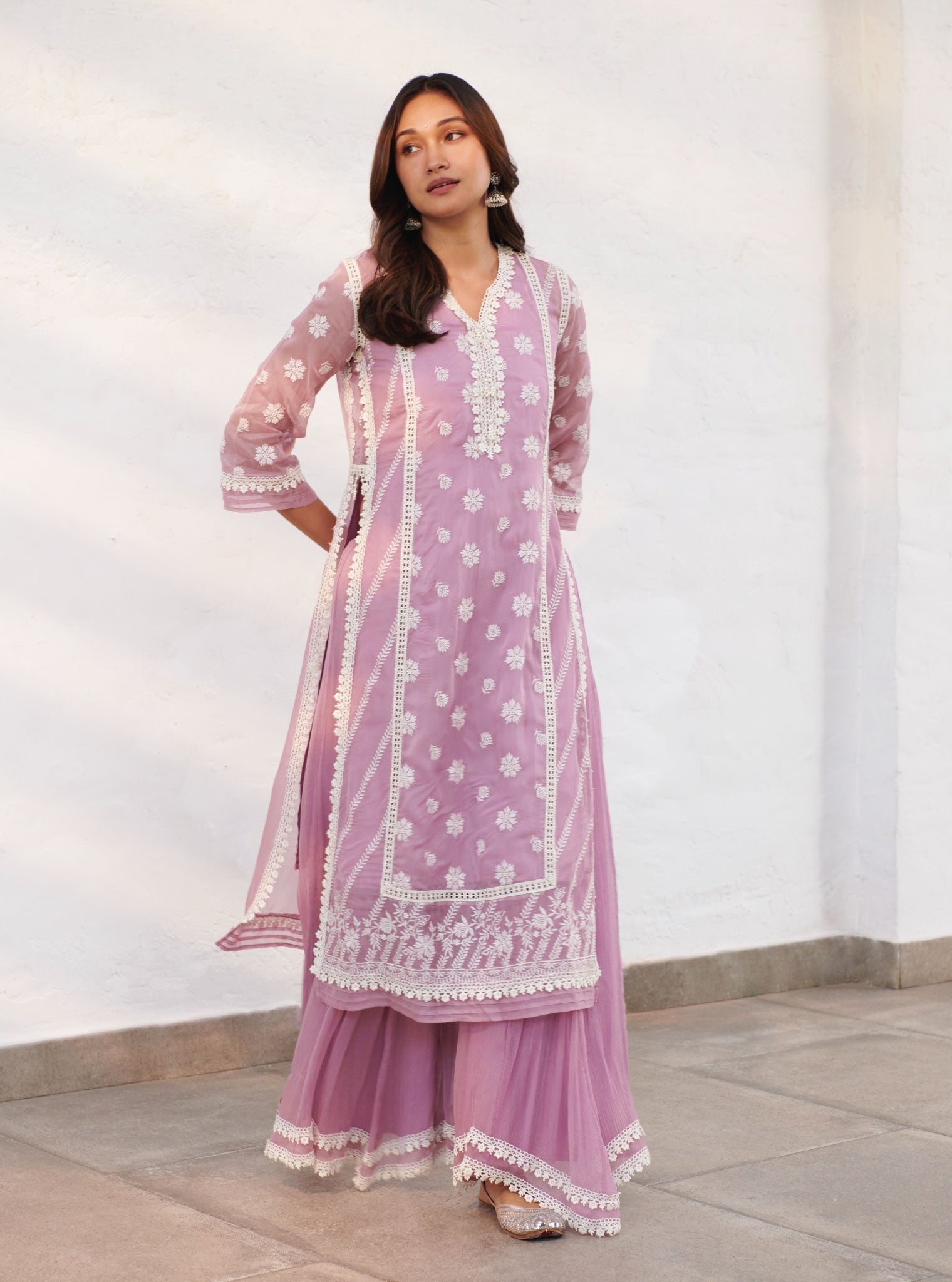Mulmul Organza Armagh Kurta