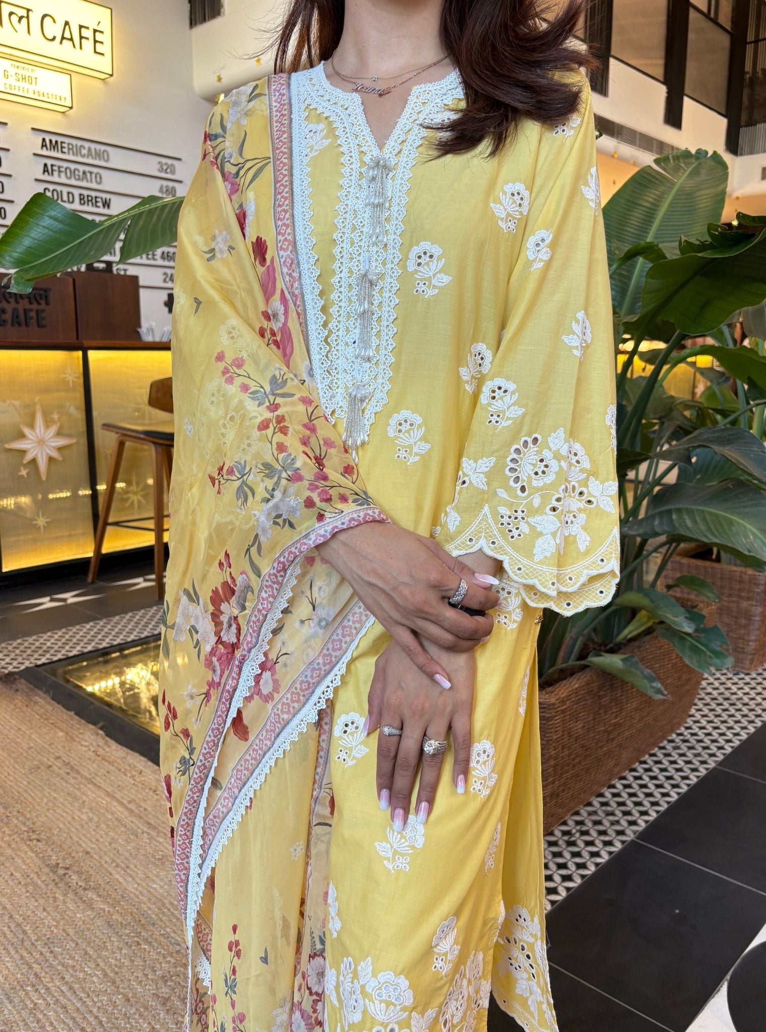 Avo Supima Cotton Yellow Kurta Set