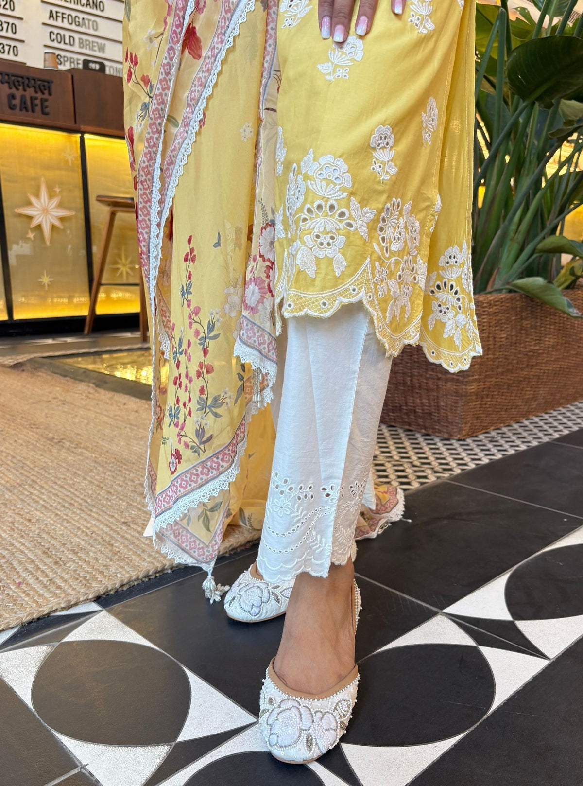 Avo Supima Cotton Yellow Kurta Set