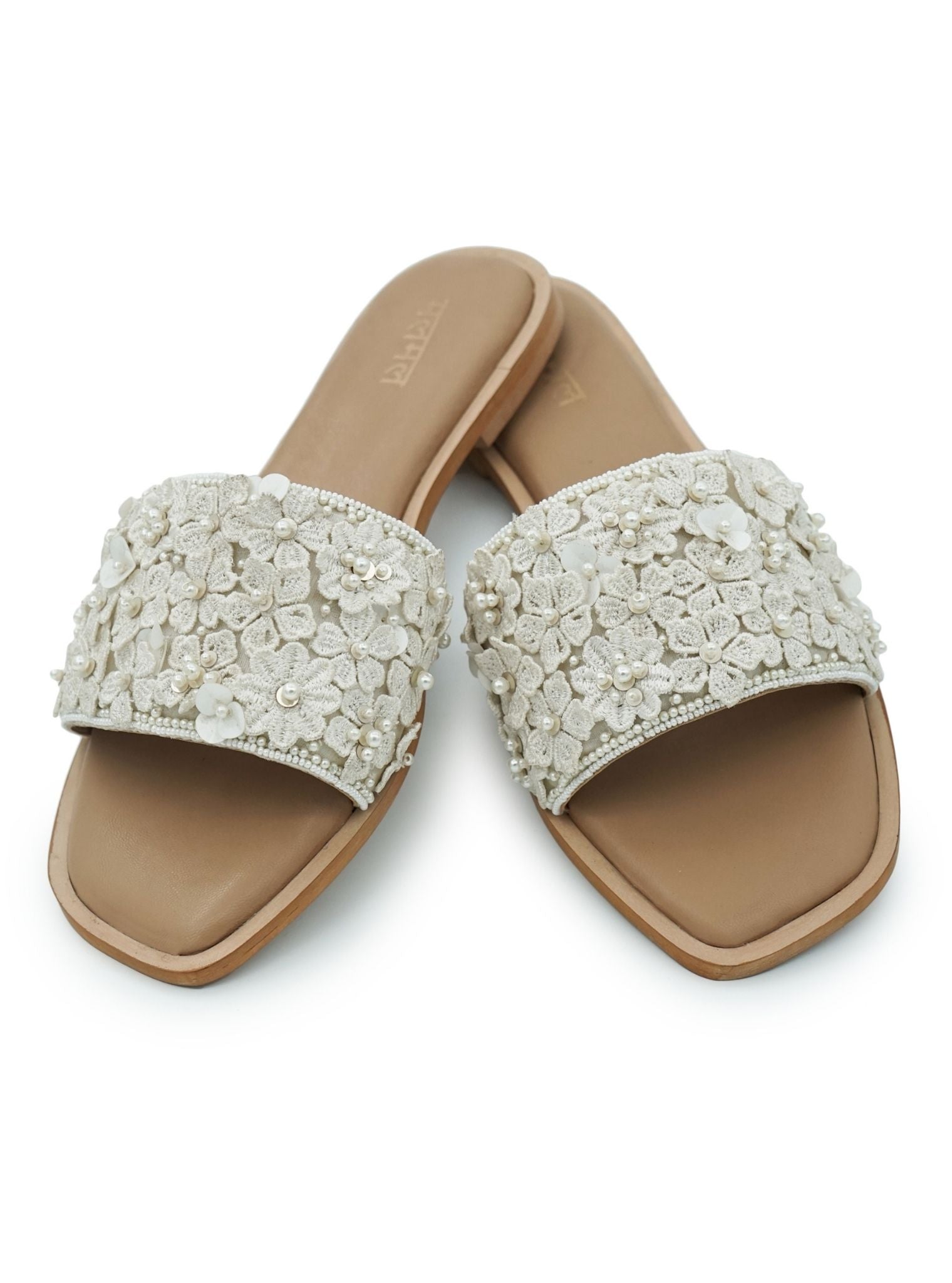 Mulmul Mrunal Off White Flat Sandal