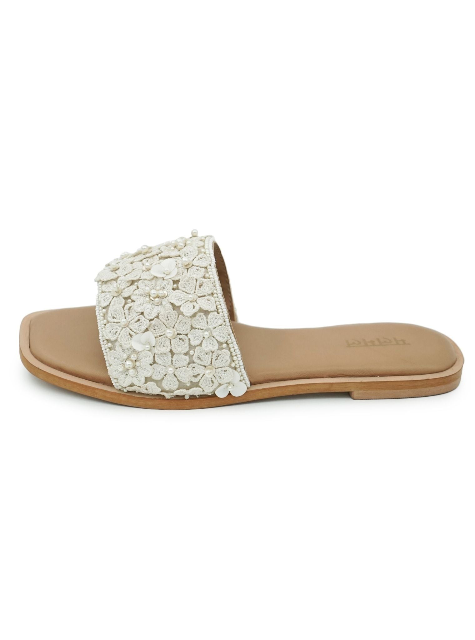 Mulmul Mrunal Off White Flat Sandal