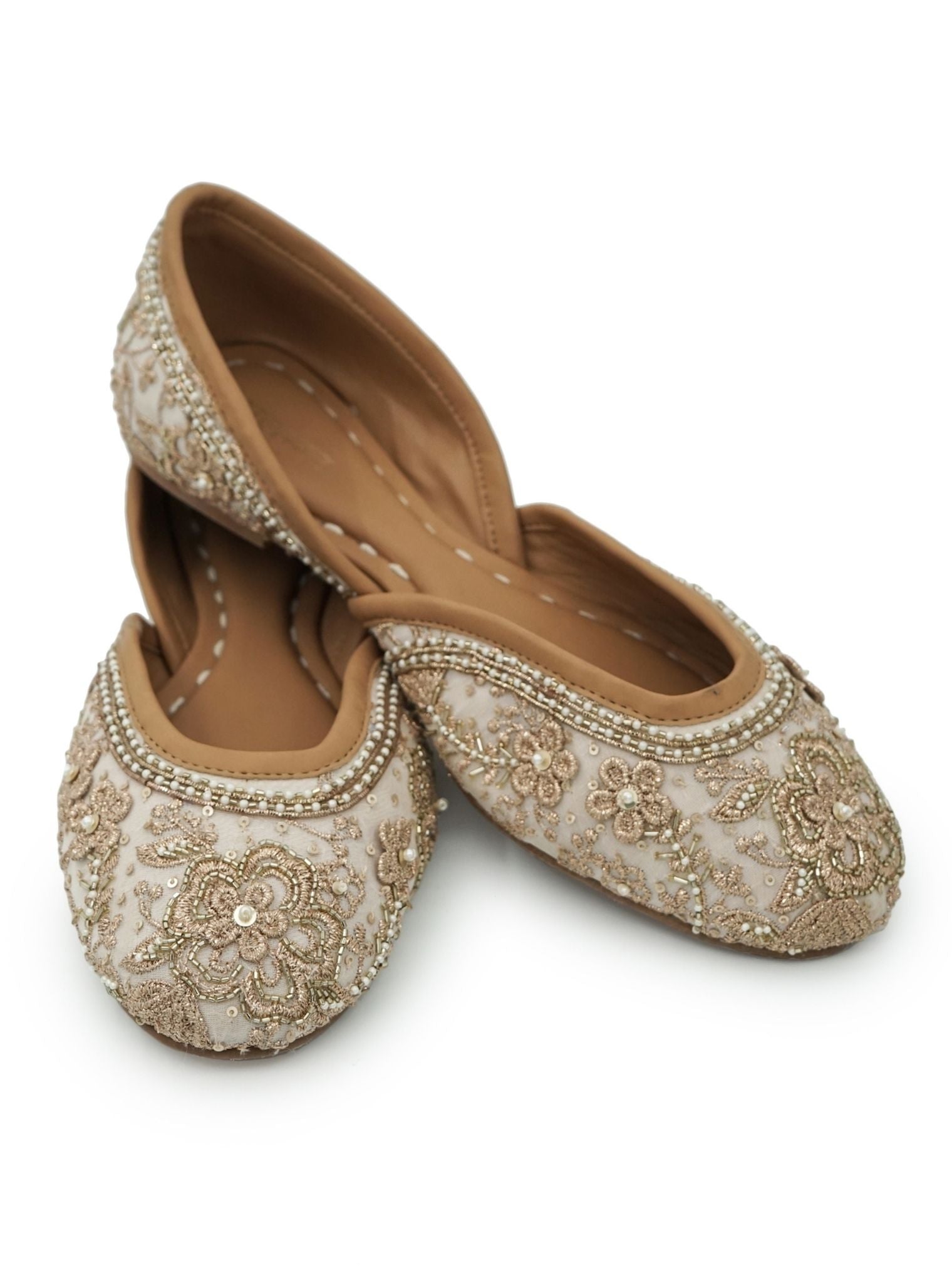 Mulmul Swarna Gold Vegan Jutti