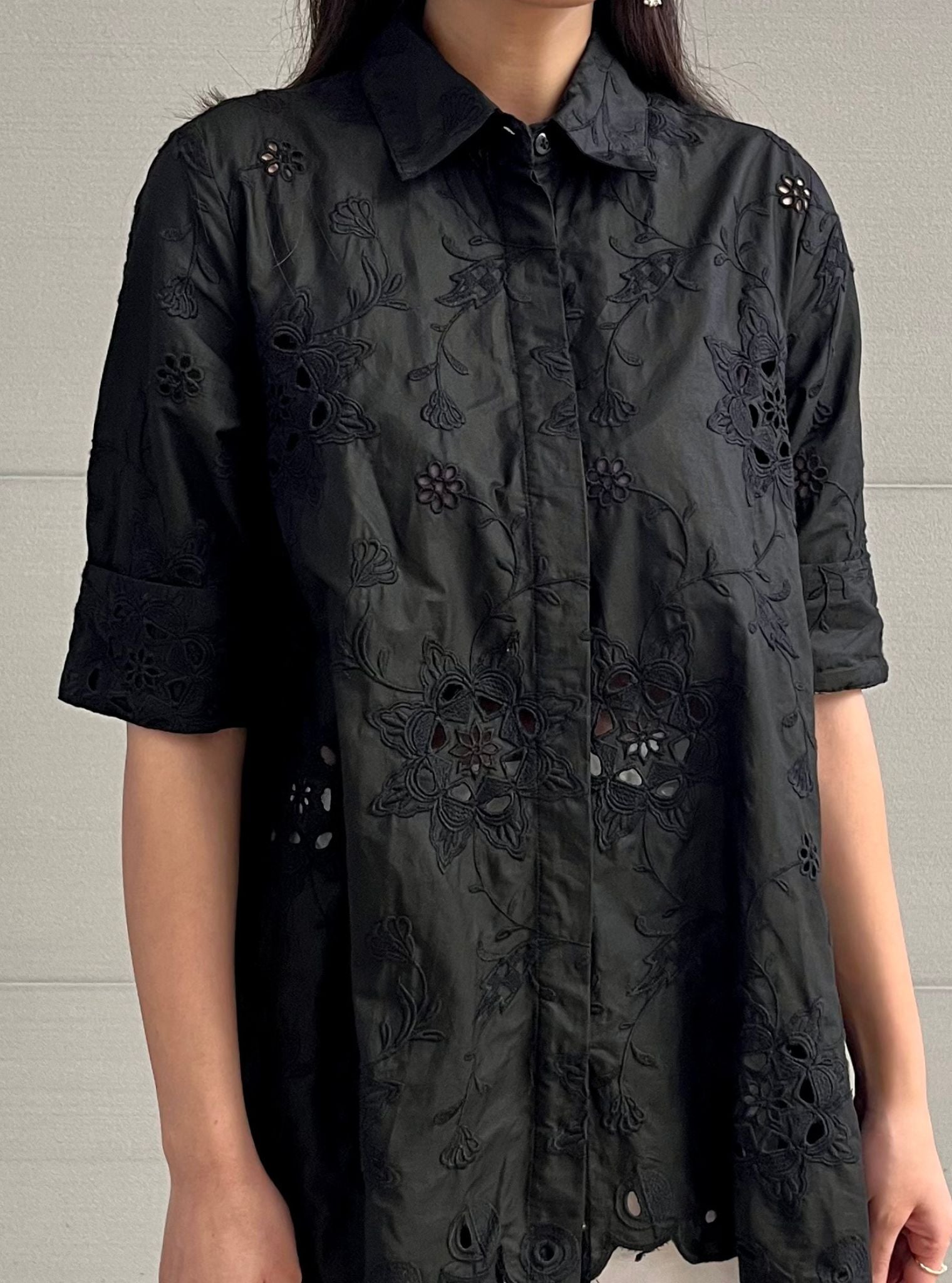 EVE Cotton Black SHIRT
