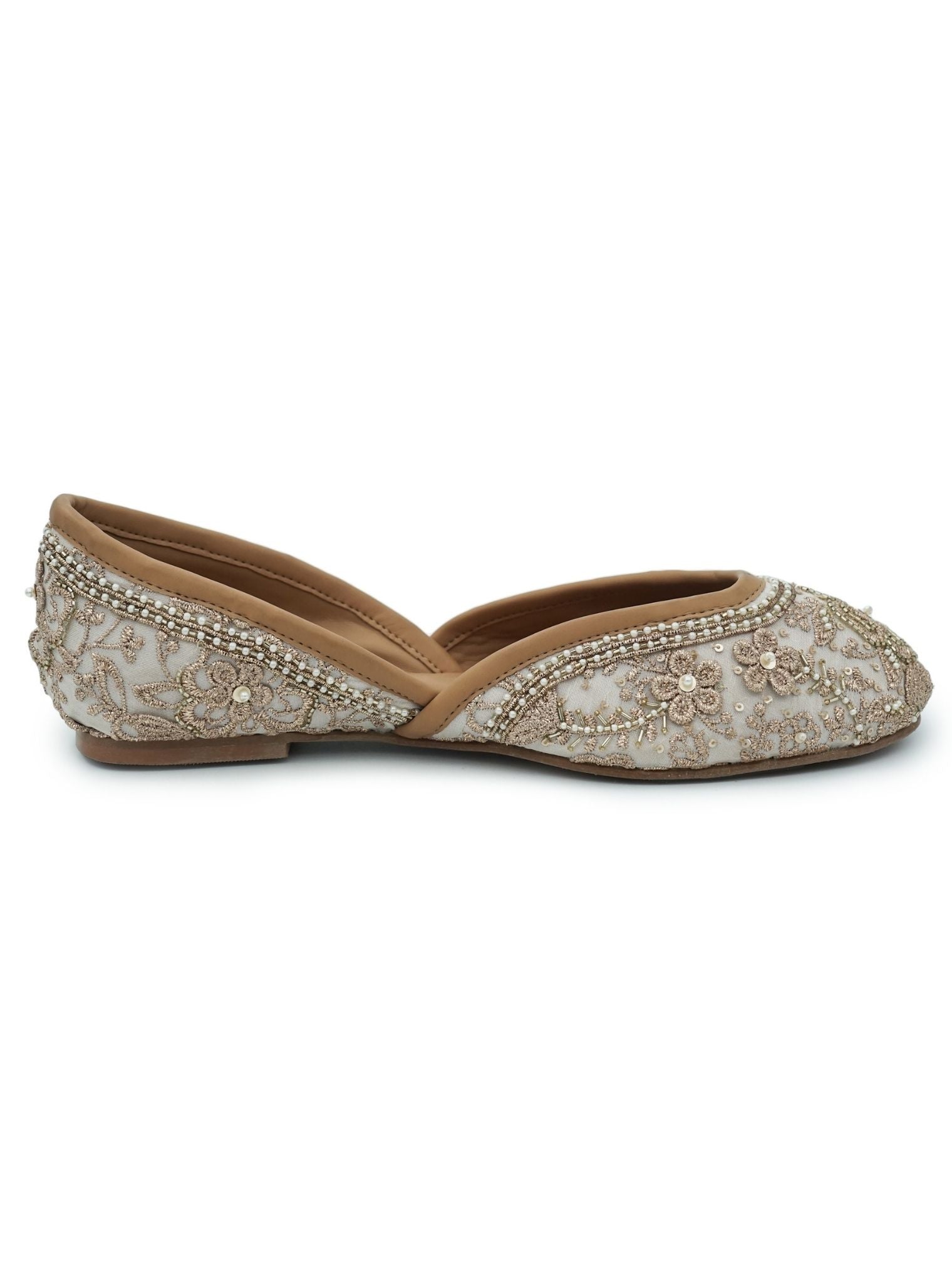 Mulmul Swarna Gold Vegan Jutti