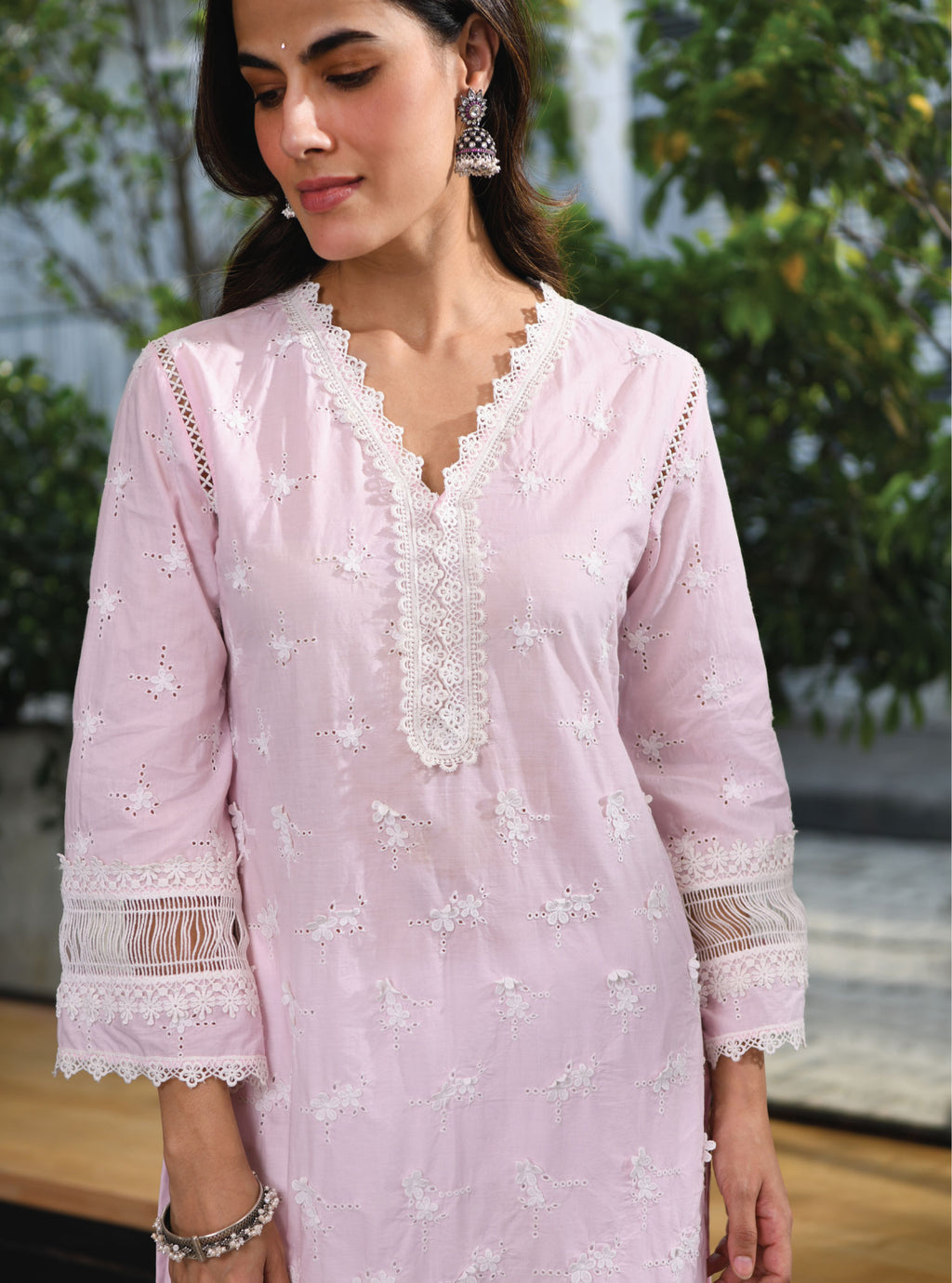 Buy Vihan Enterprise Women Sleeveless Cotton Stiched Kurti with palajo  (Wine) Size:-Large at Amazon.in