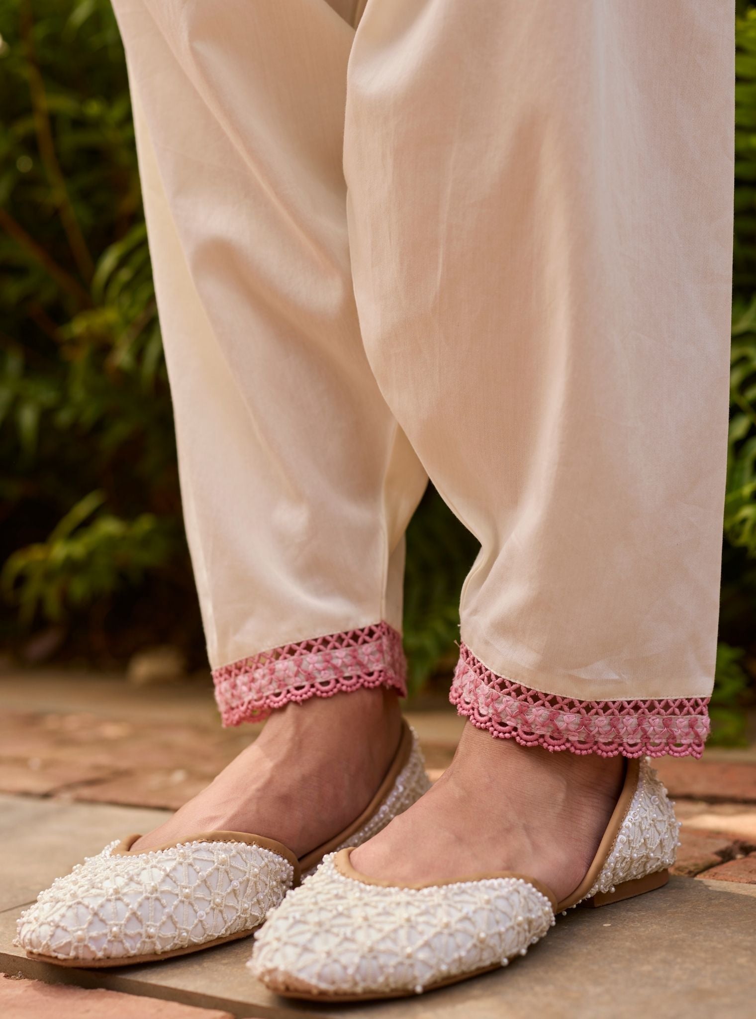 Taroa Organza Off White Kurta Set