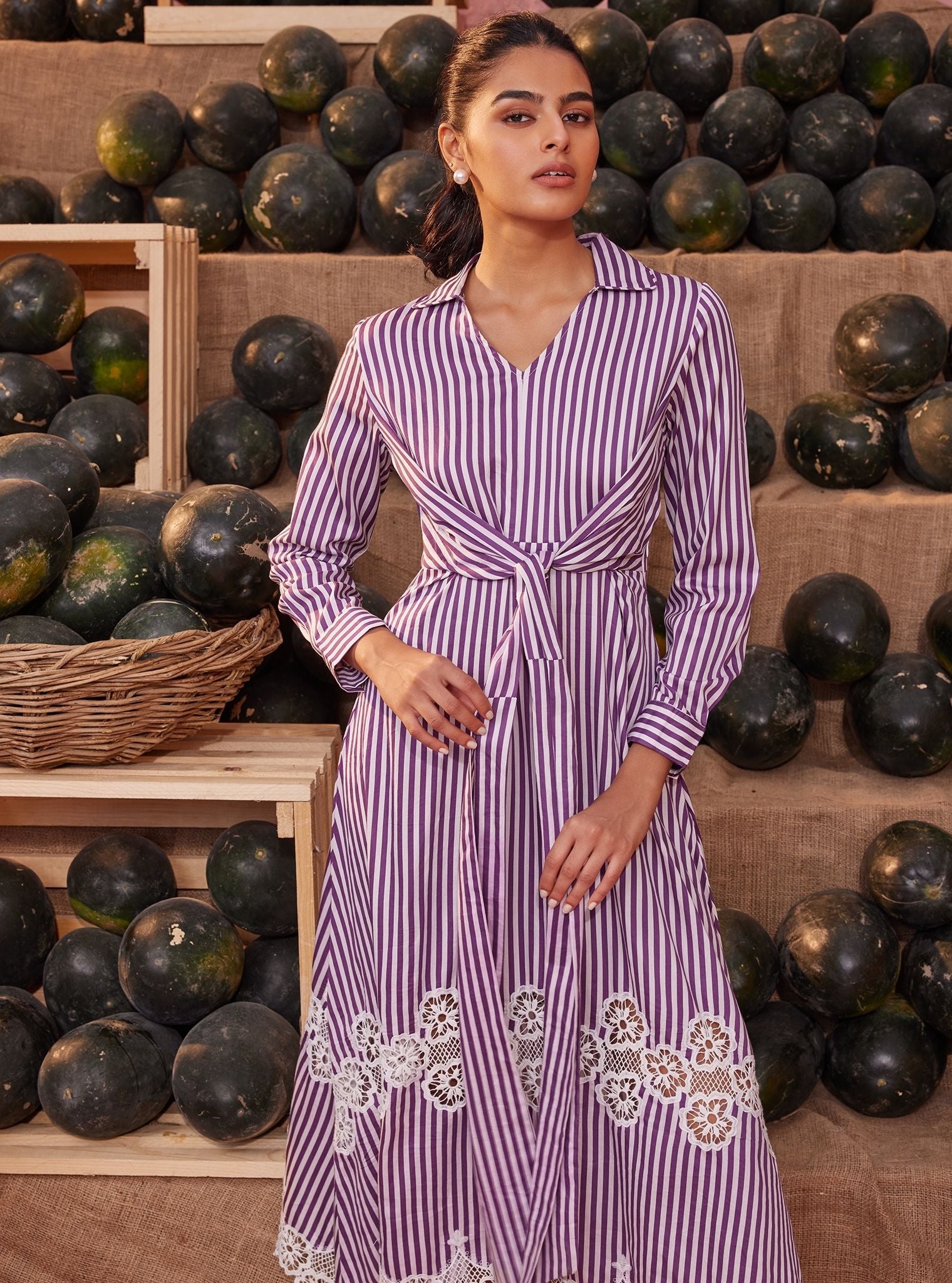 purple and white striped dress On The Case Lavender Purple Striped Dress, X-Large - The Mint Julep Boutique