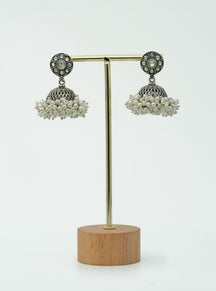 Pure Silver Aadhya Double Jhumki