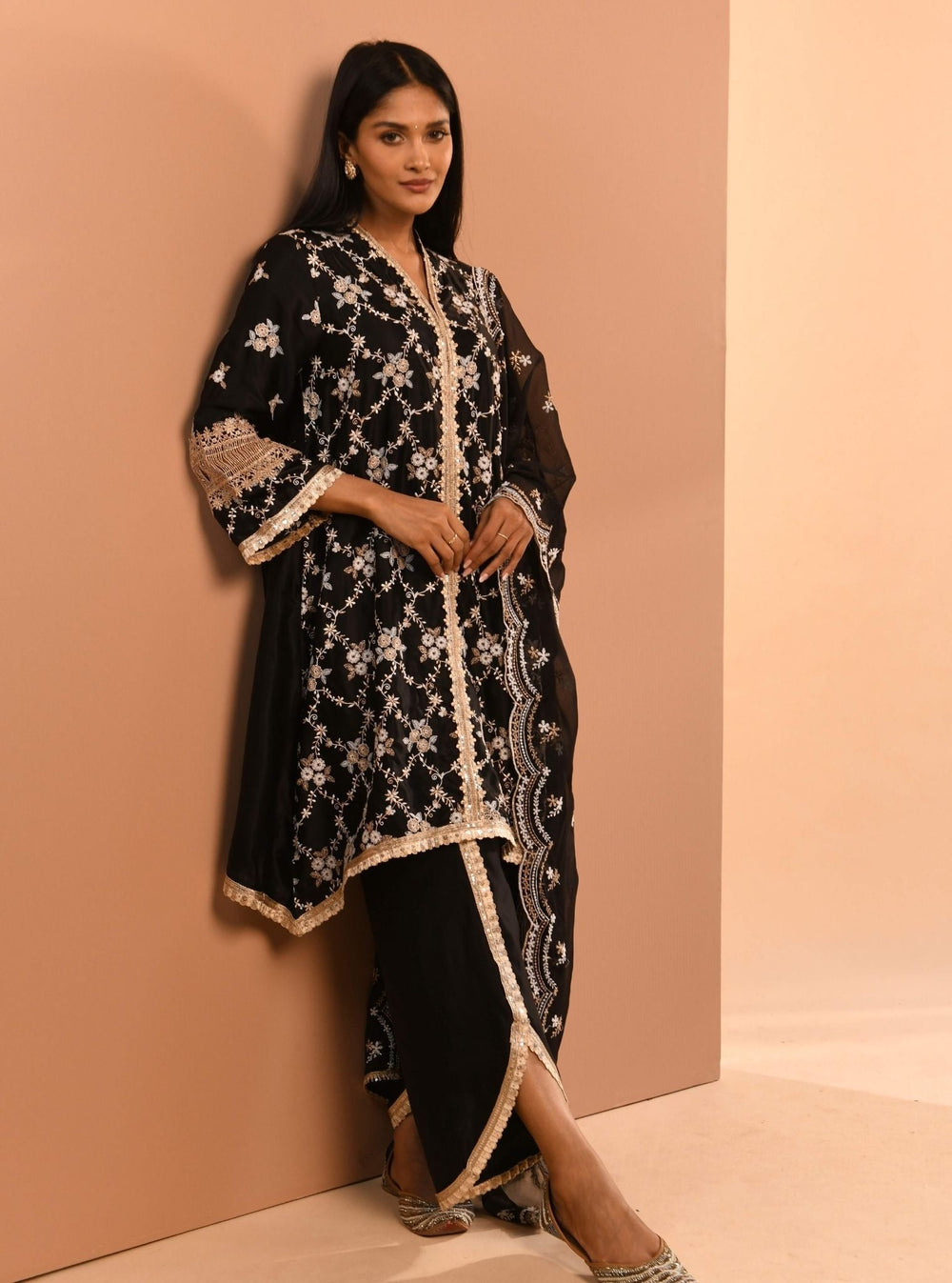 Dvija Cupro Grey Kurta Set