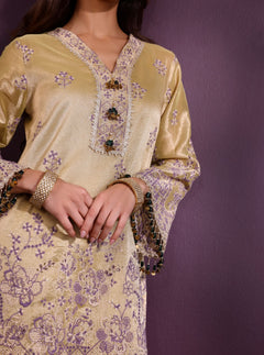 Mulmul Tissue Lovi Pista Green Dupatta main image 0