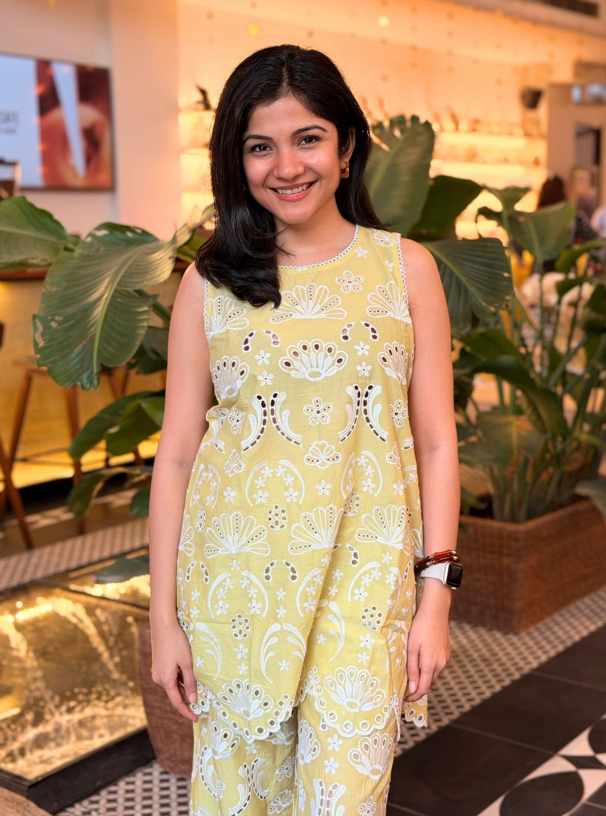 Shaya Supima Cotton Lime Co-ord Set