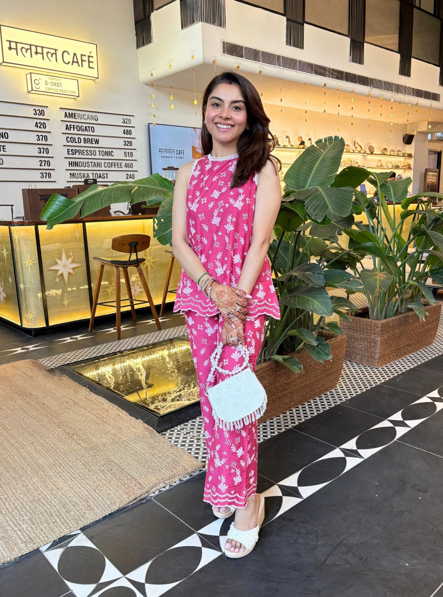 Neve Supima Cotton Fuschia Co-ord Set