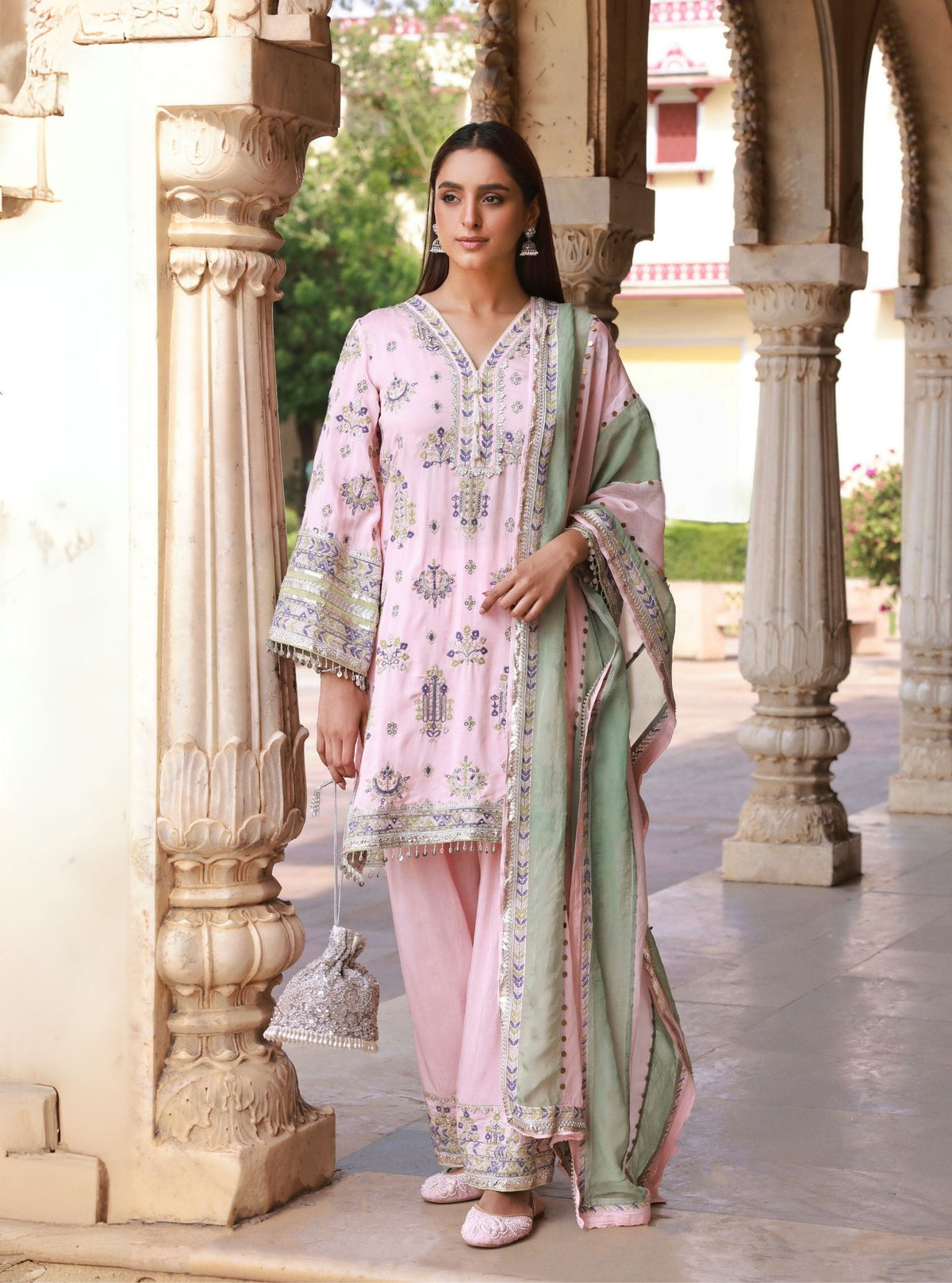 Noreya Lawn Mustard Kurta Set