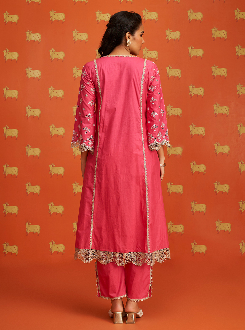 Itsara Supima Cotton Yellow Kurta Set