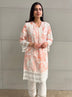 Mulmul Supima Cotton Marble Delphi Blue kurta
