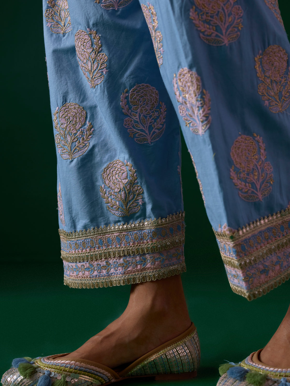 Aphinya Supima Cotton Pink Kurta Set