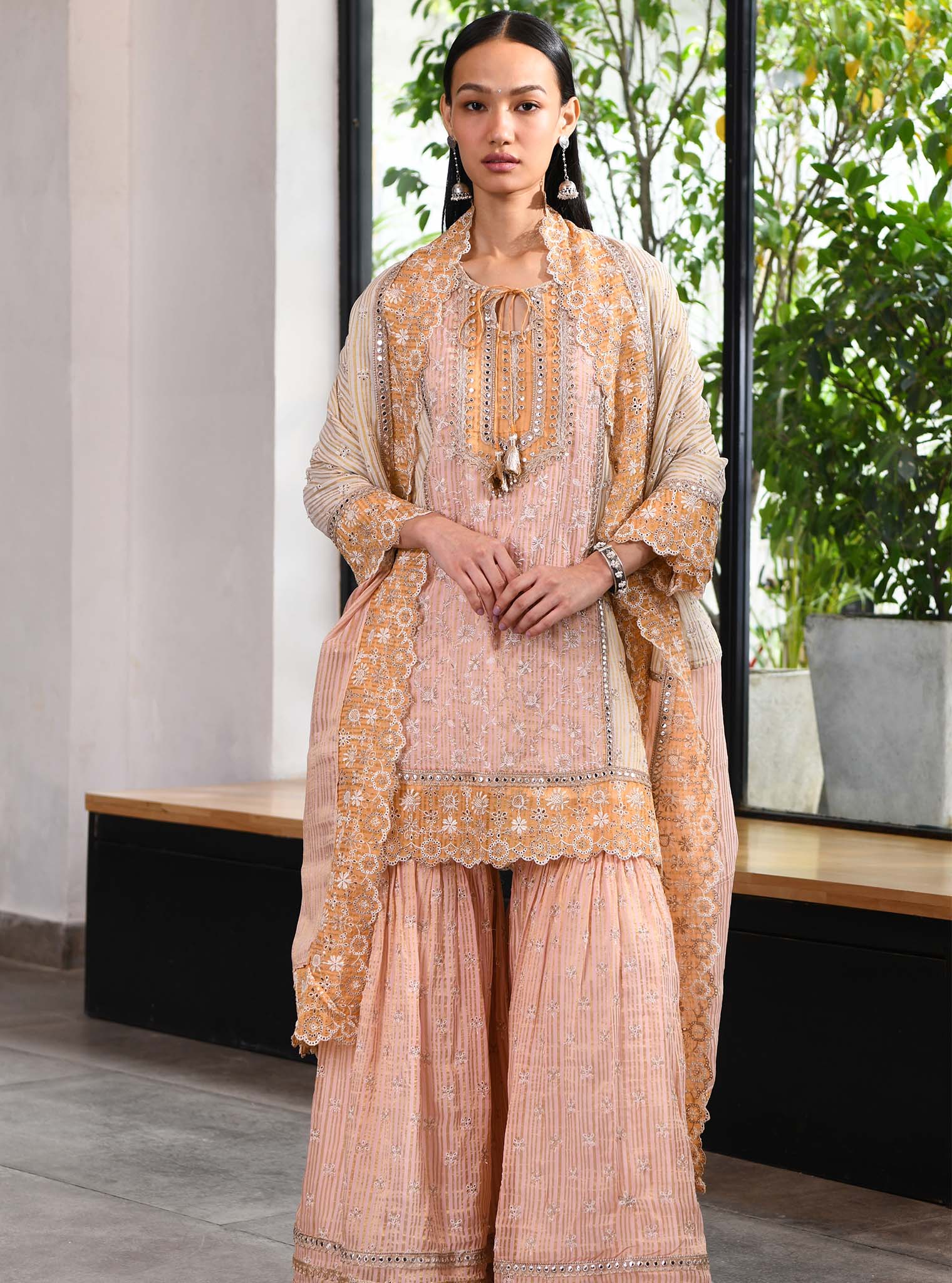 Mulmul Bevis Off White Dupatta