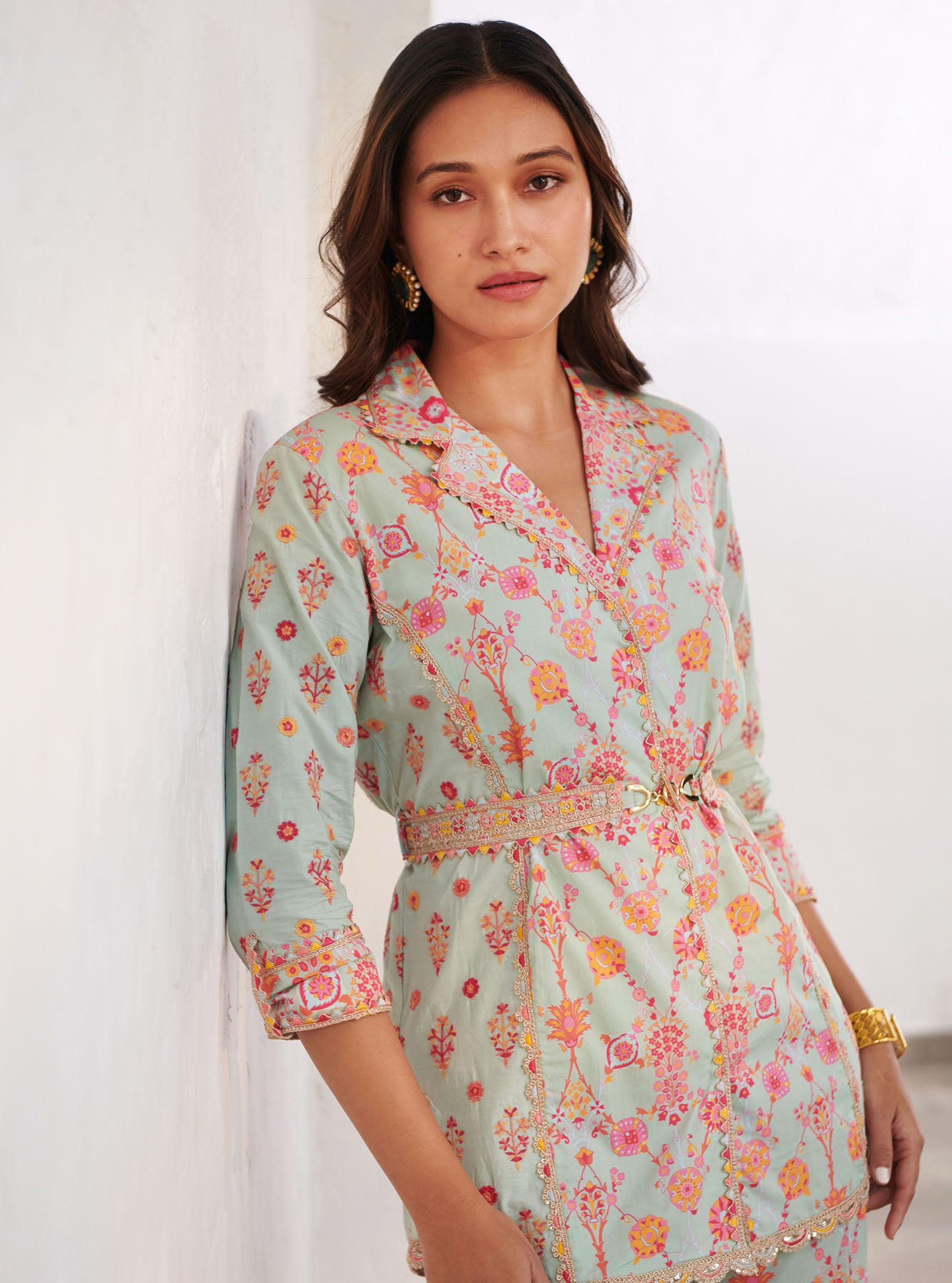 Mulmul Cotton Erin Top Green