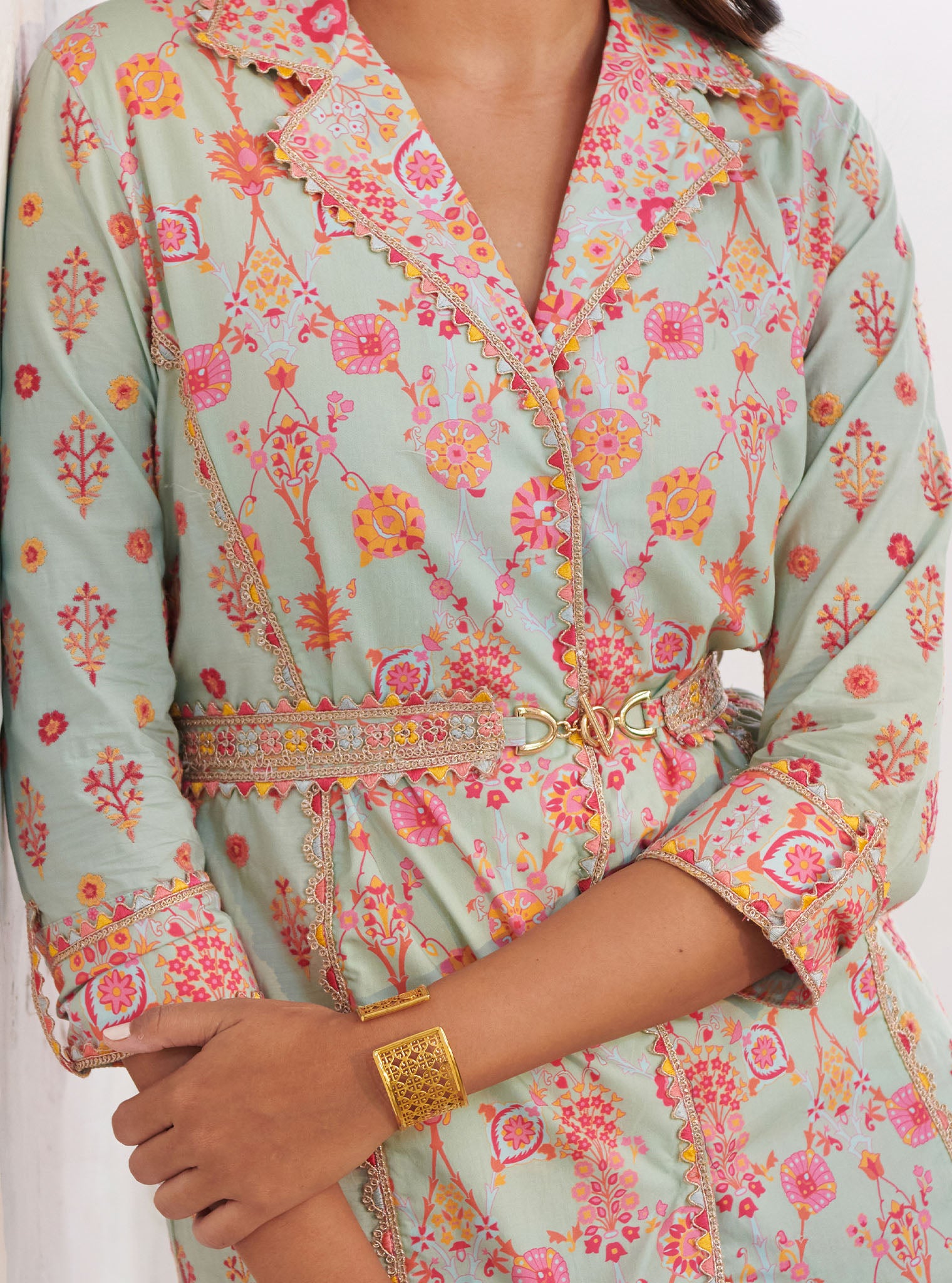 Mulmul Cotton Erin Top Green