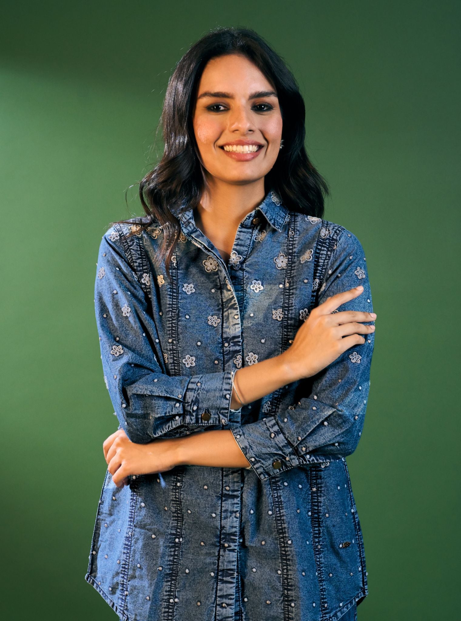 Winslet Denim Shirt & Pant Set