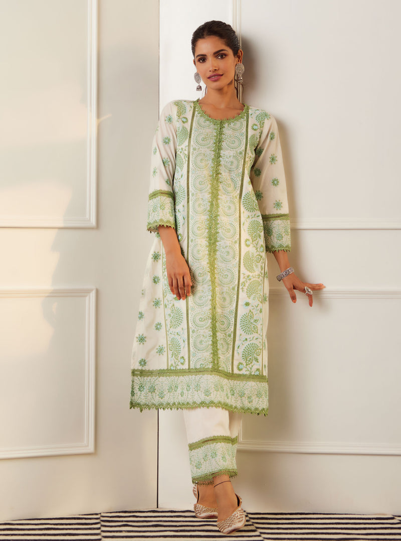 Mulmul Cotton Soleil  Kurta