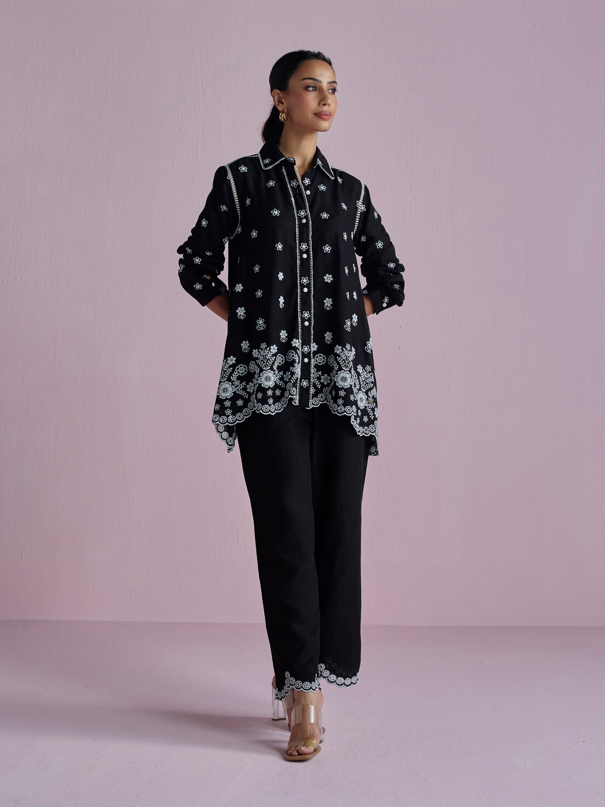 Clement Linen Black Co-ord Set