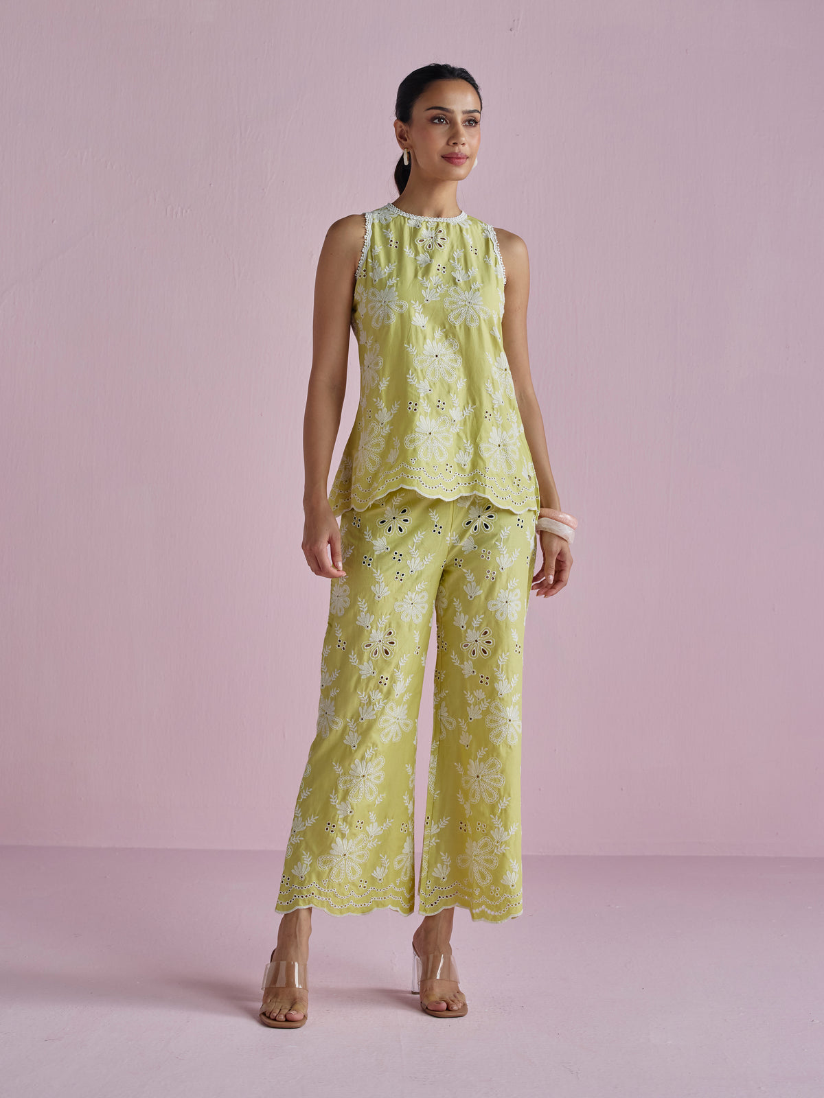 Neve Supima Cotton Lime Co-ord Set