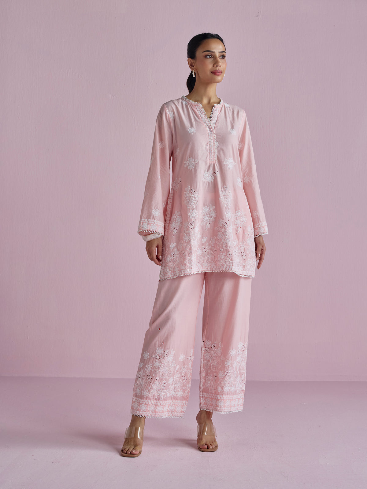 Kalani Supima Cotton Pink Co-ord Set