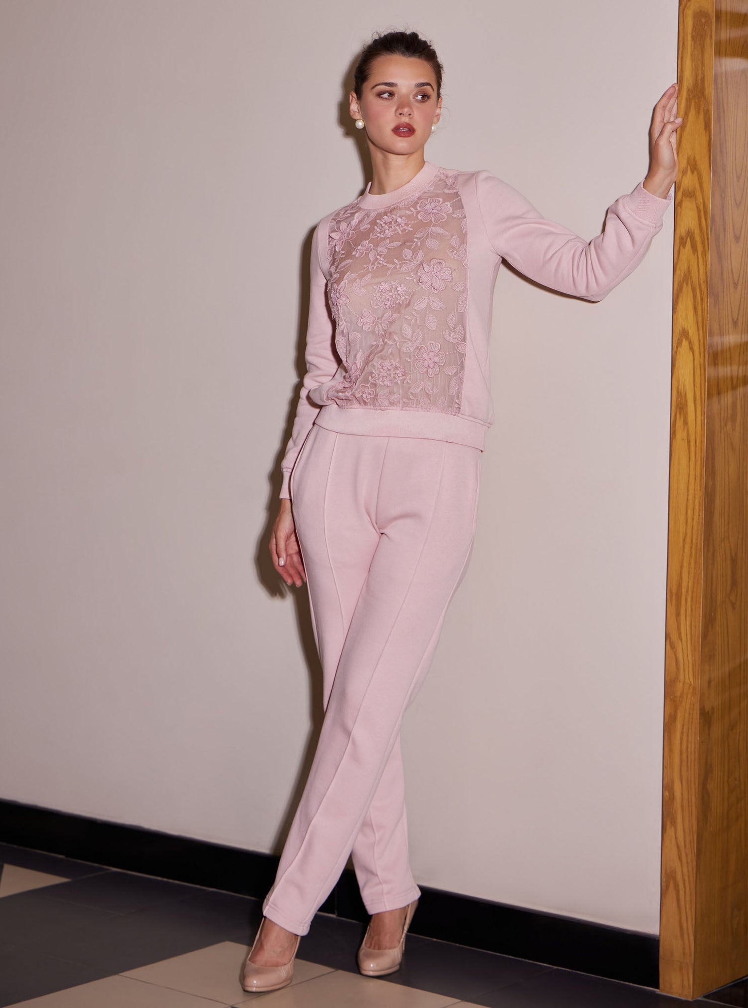 Nesoi Fleece Pink Top