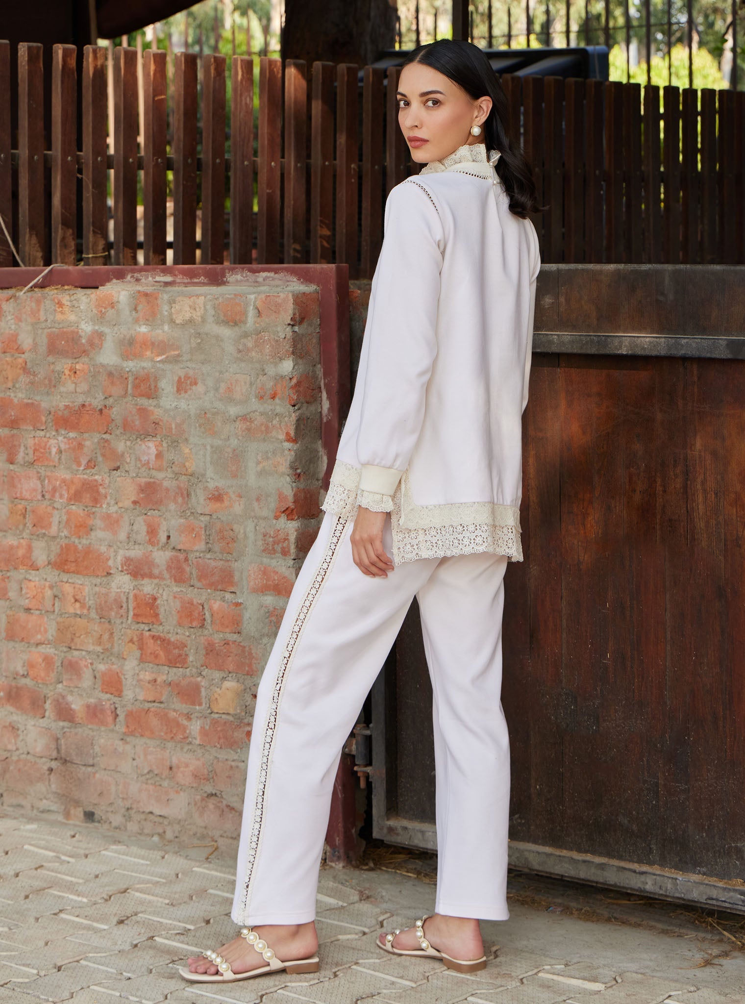 Meleta Spacer Cream Top