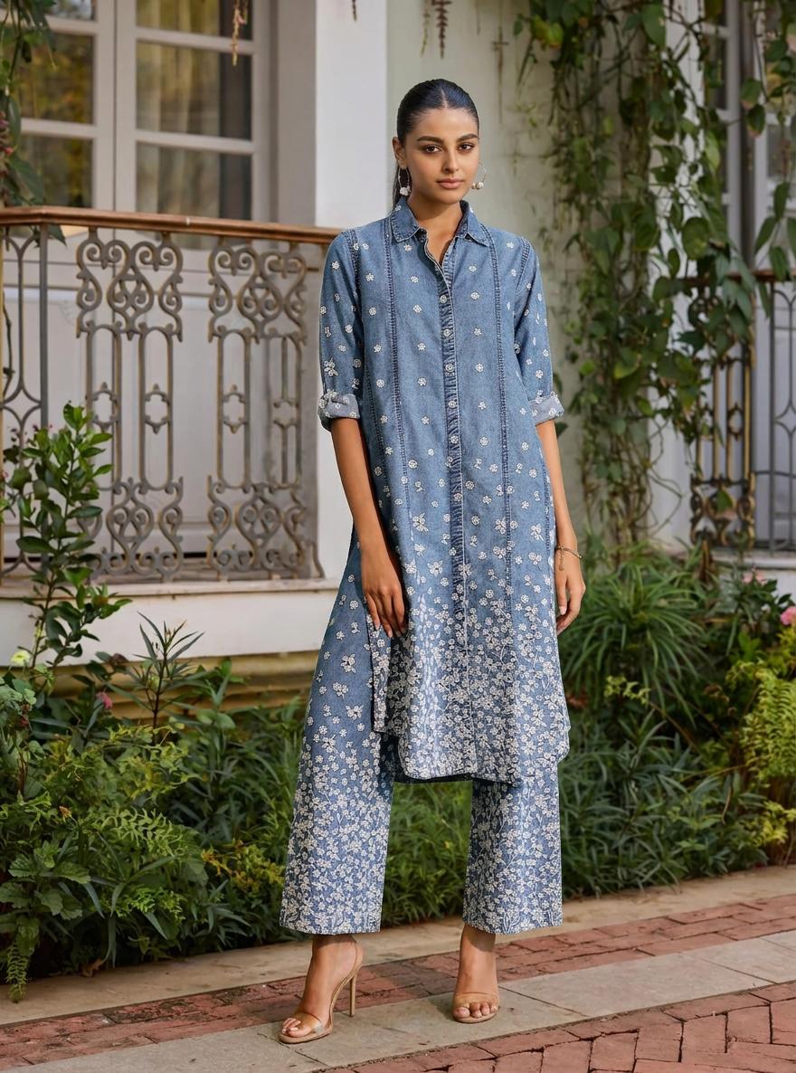 Moor Denim Blue Co-ord Set