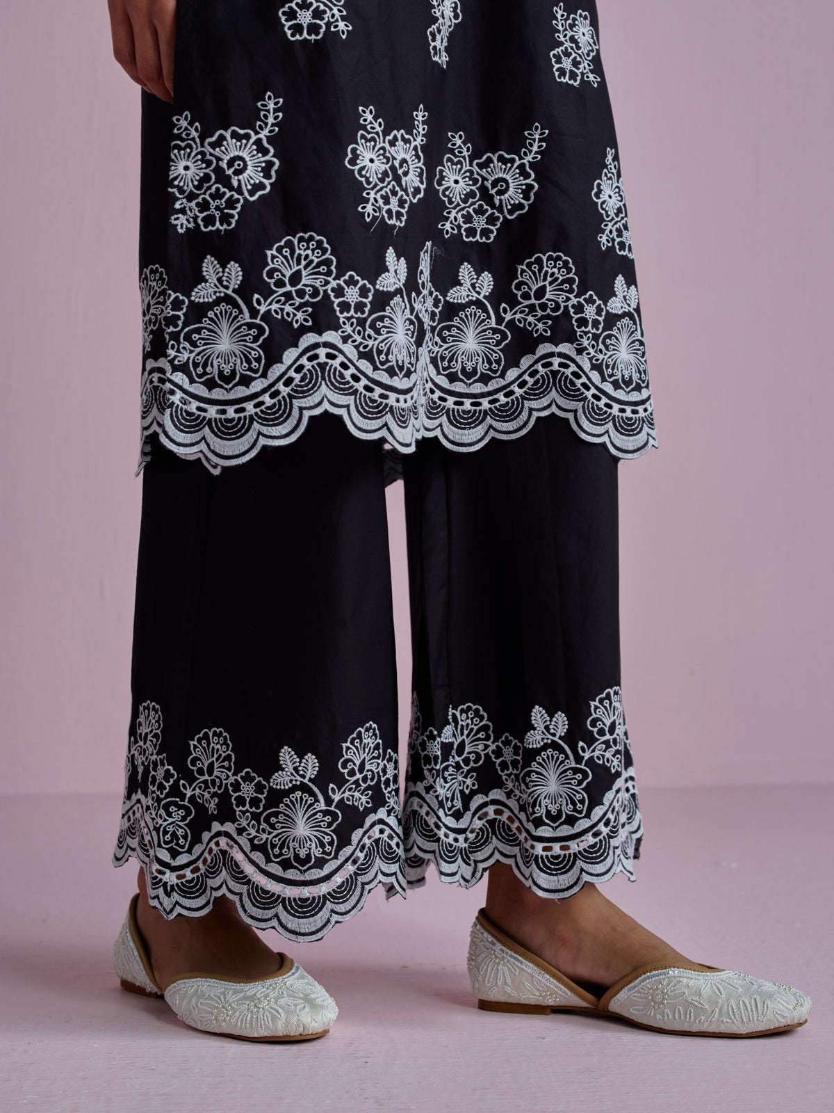 Risha Supima Cotton Black Kurta Set