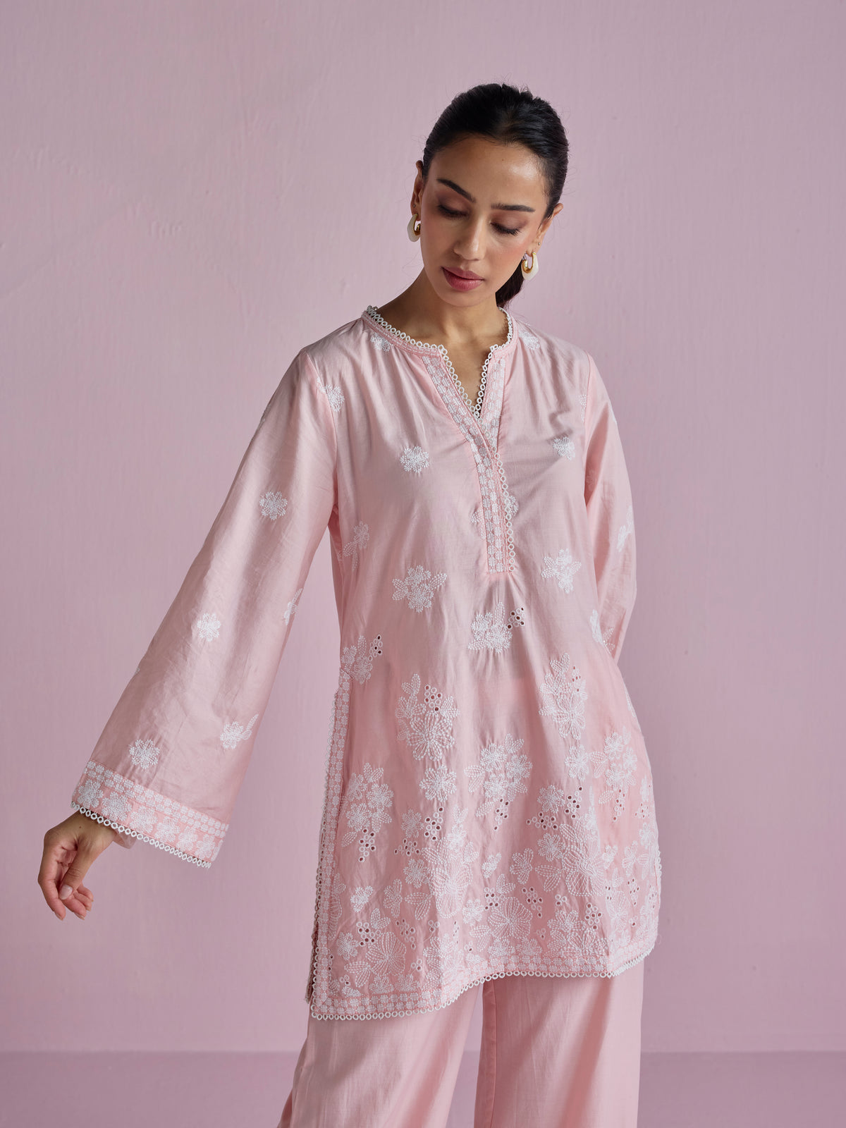 Kalani Supima Cotton Pink Co-ord Set