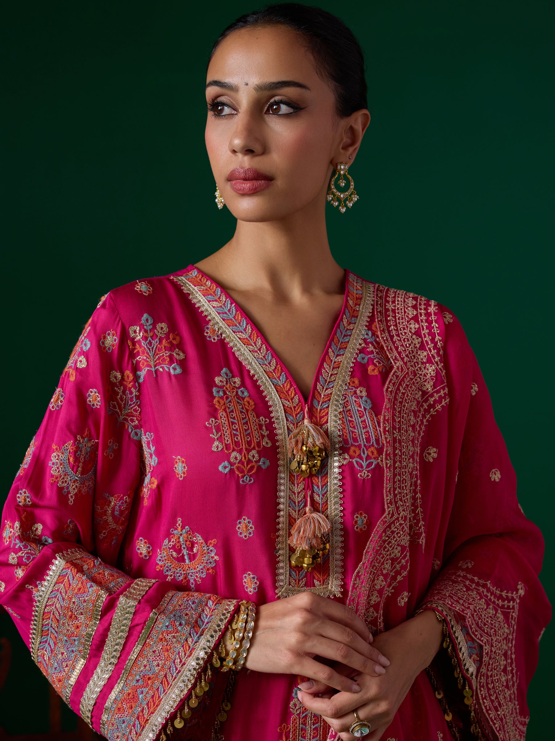 Noreya Lawn Fuschia Kurta Set