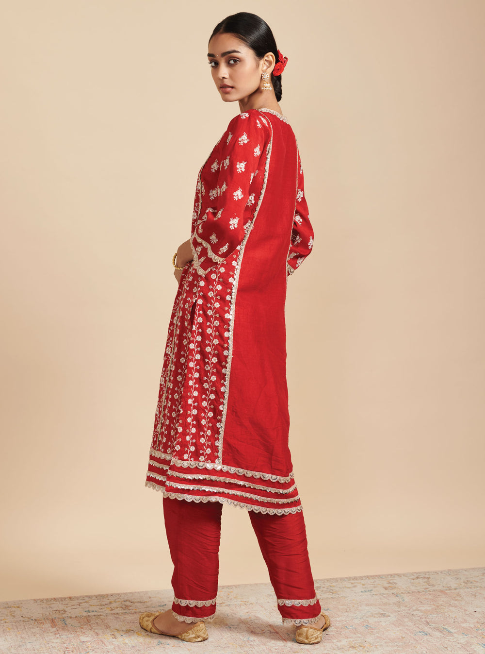 Kaashni Silk Purple Kurta Set