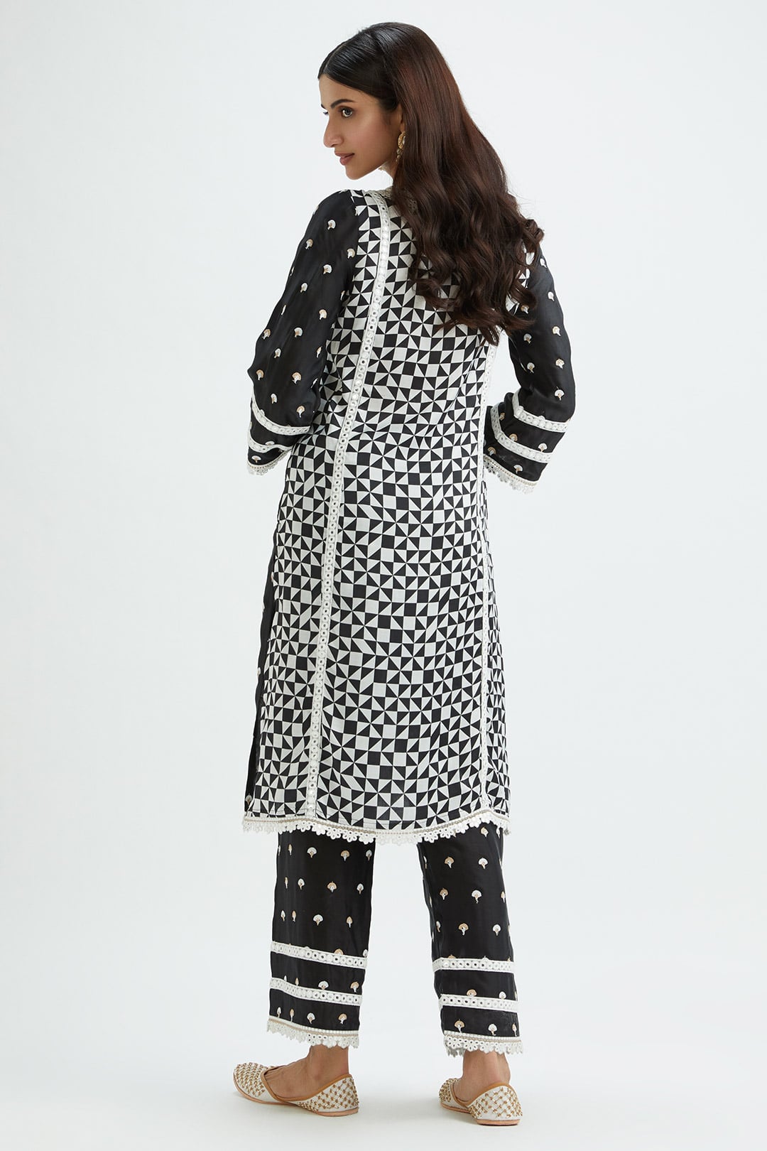 Addle Black Kurta