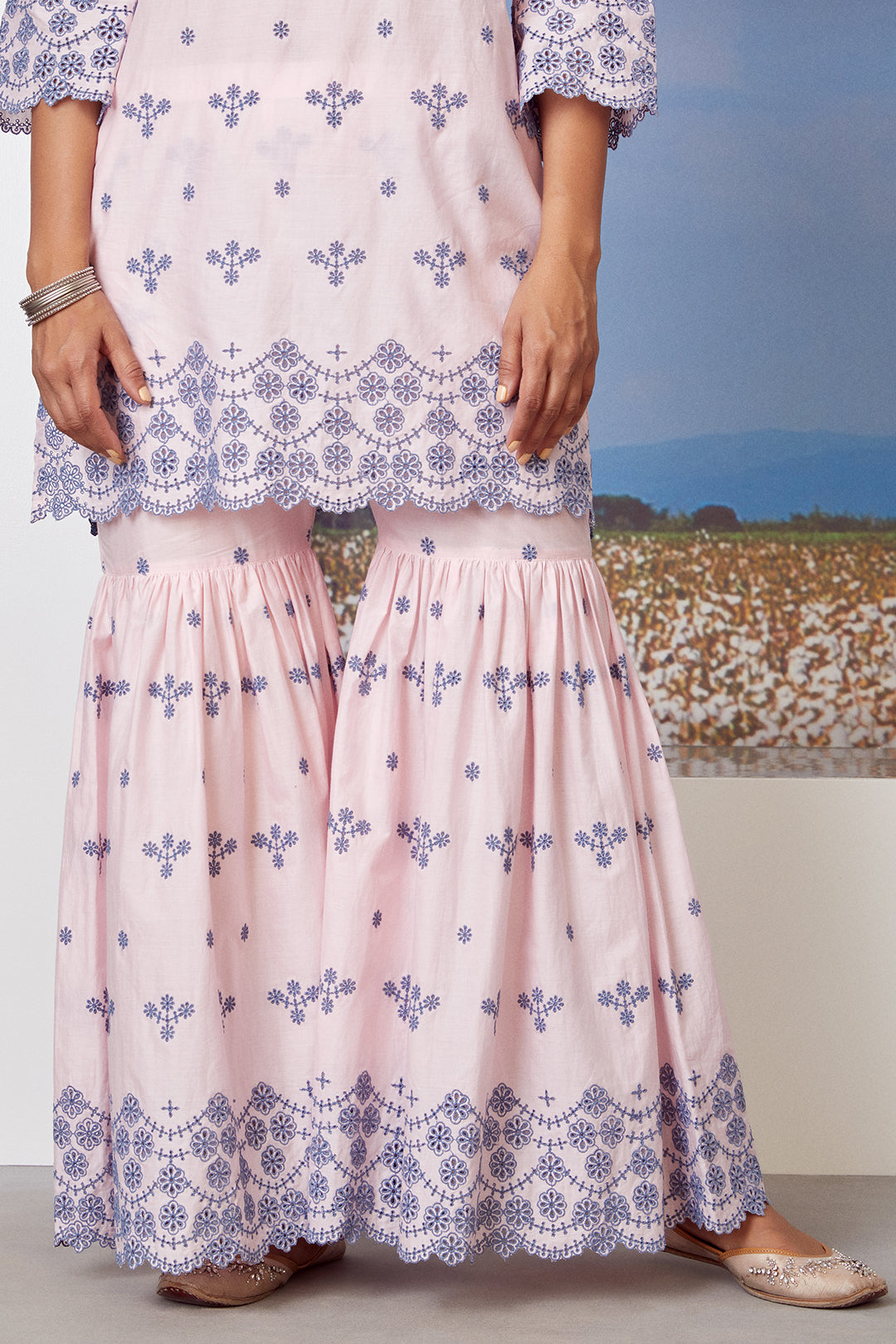 Mulmul Supima Cotton Ashberry Garara