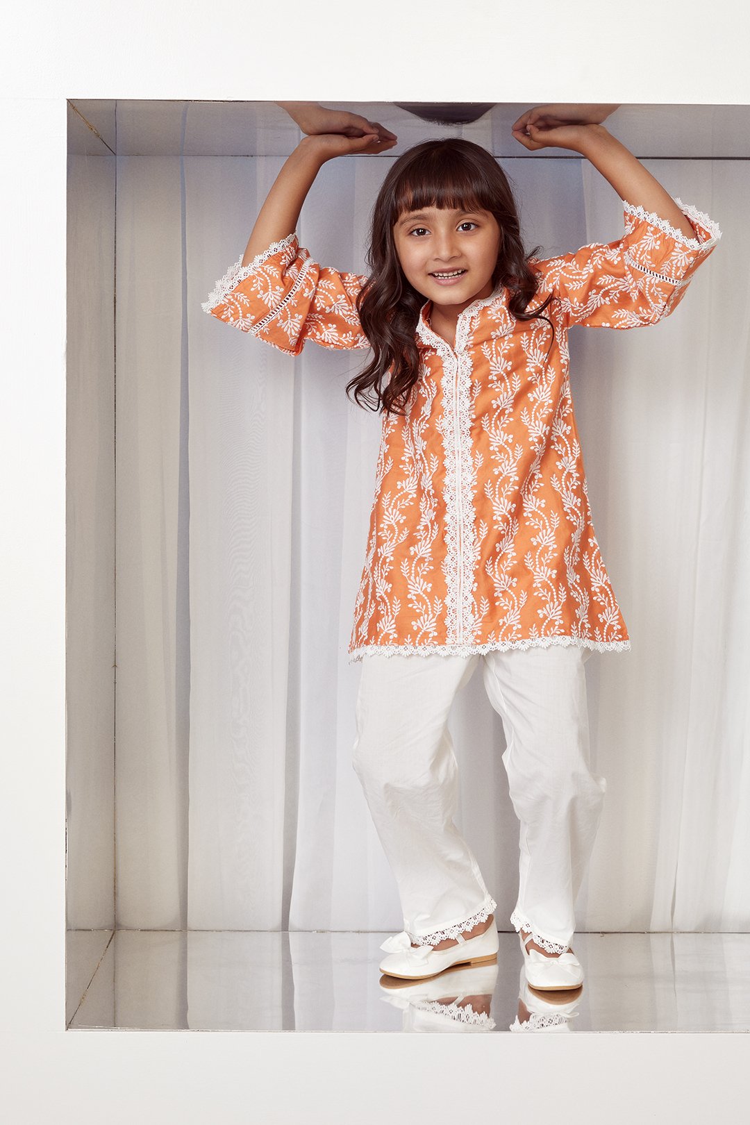 Mulmul Cotton BLOOM Kurta With BLOOM pyajama