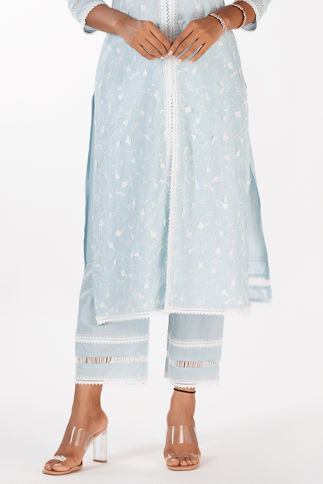 Mulmul Cotton Cali Light Blue Pant