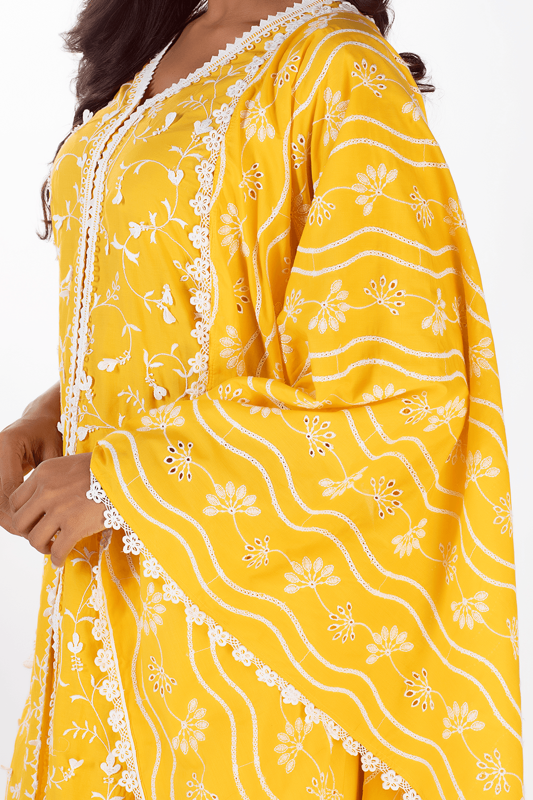 Mulmul Cotton Cali Mango Kurta With Cali Mango Pant