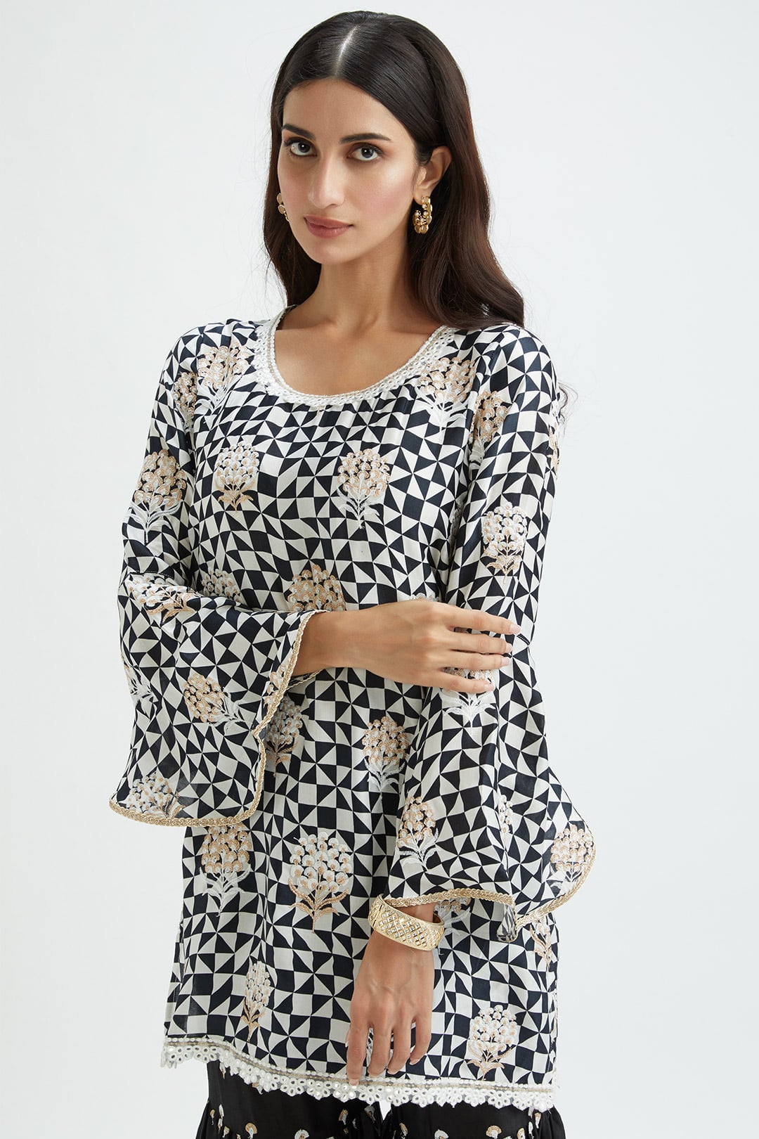 Camden Black Kurta