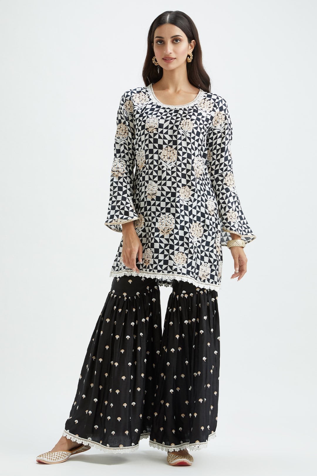 Camden Black Kurta