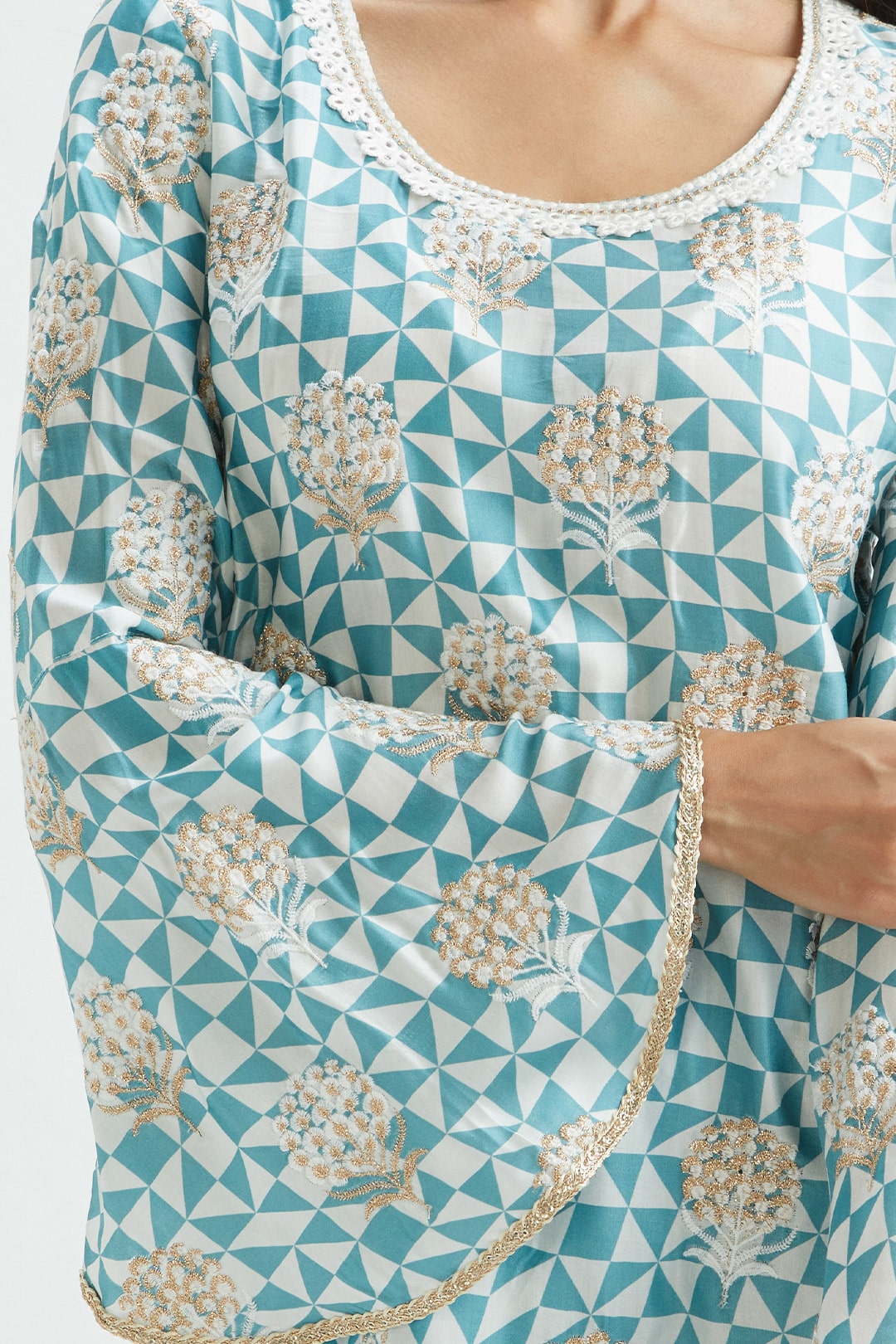 Camden Teal Kurta