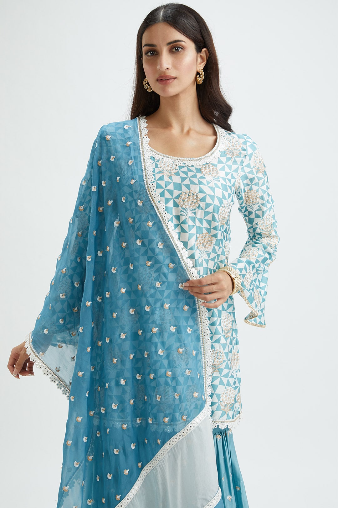 Elm Dupatta TEAL