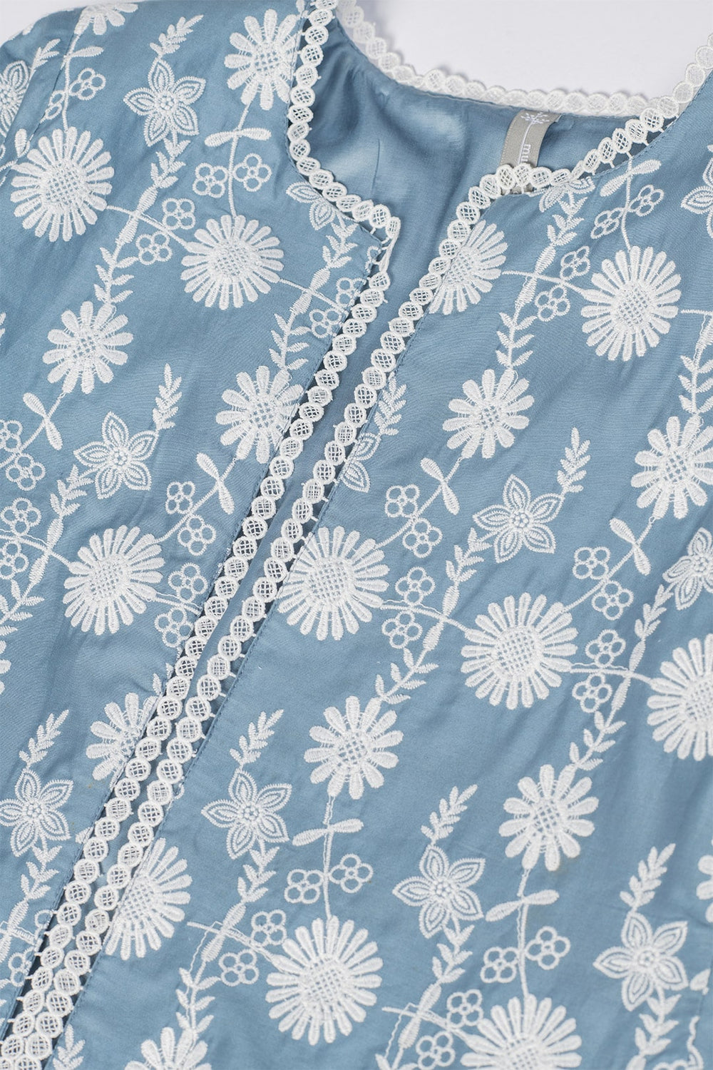 Ettie Supima Cotton Blue Jacket With Ettie Pant